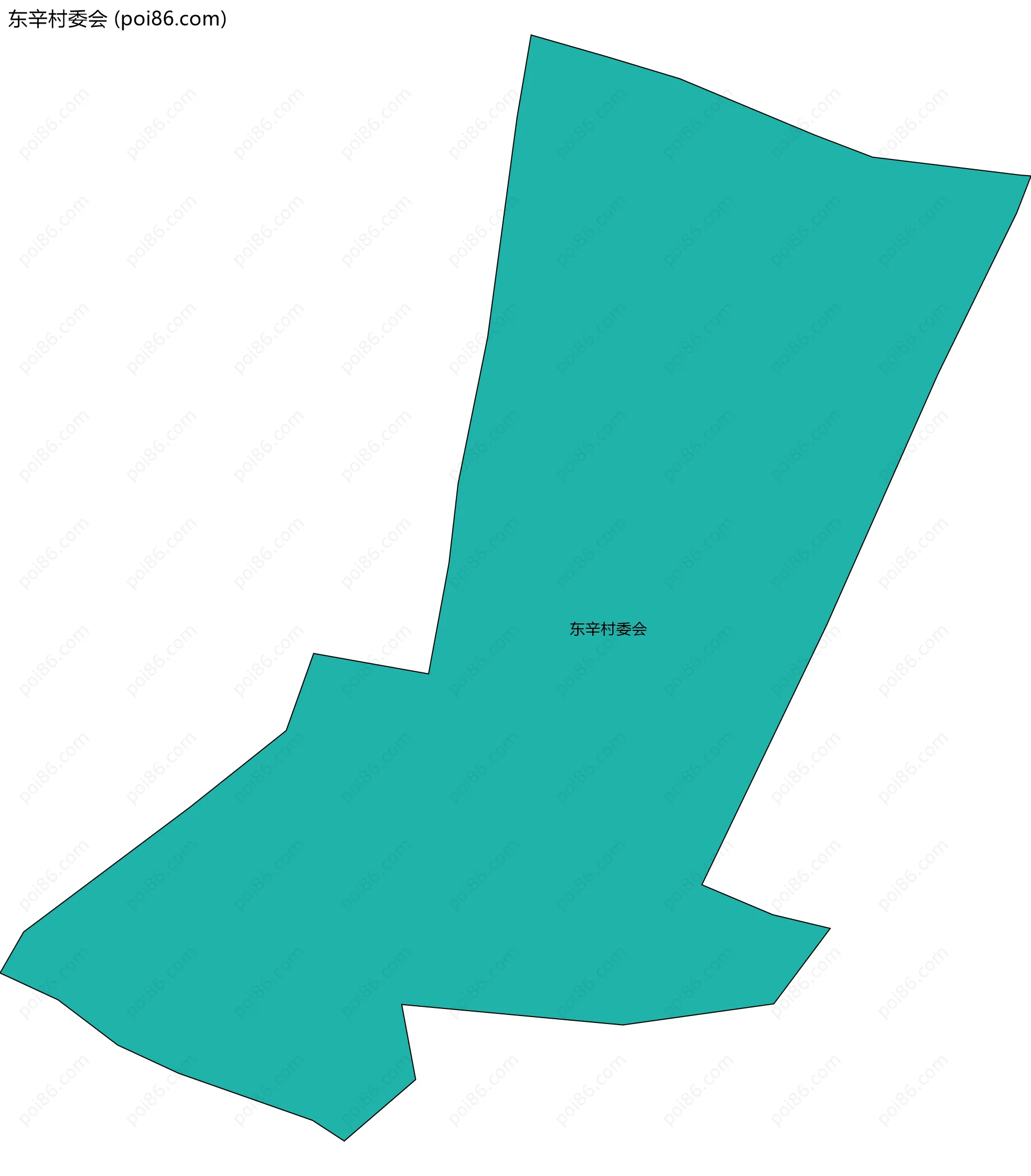 东辛村委会边界地图