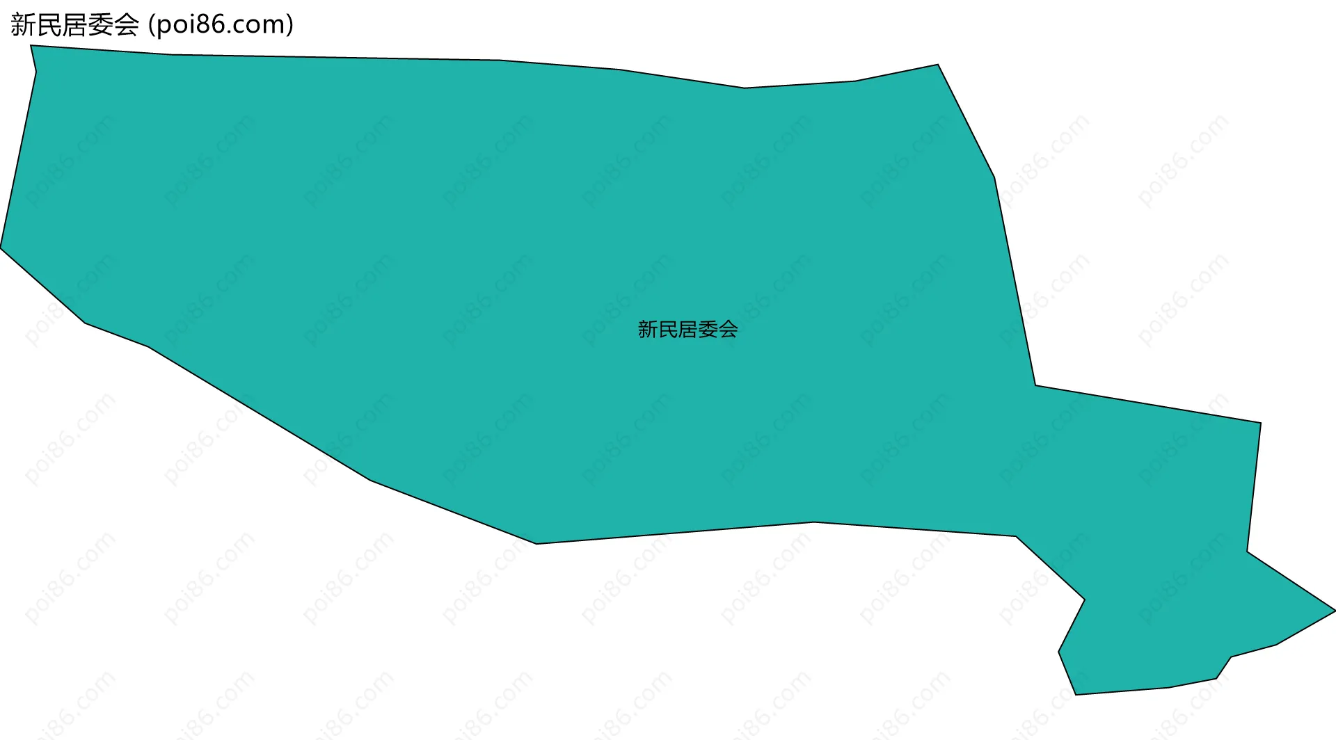 新民居委会边界地图
