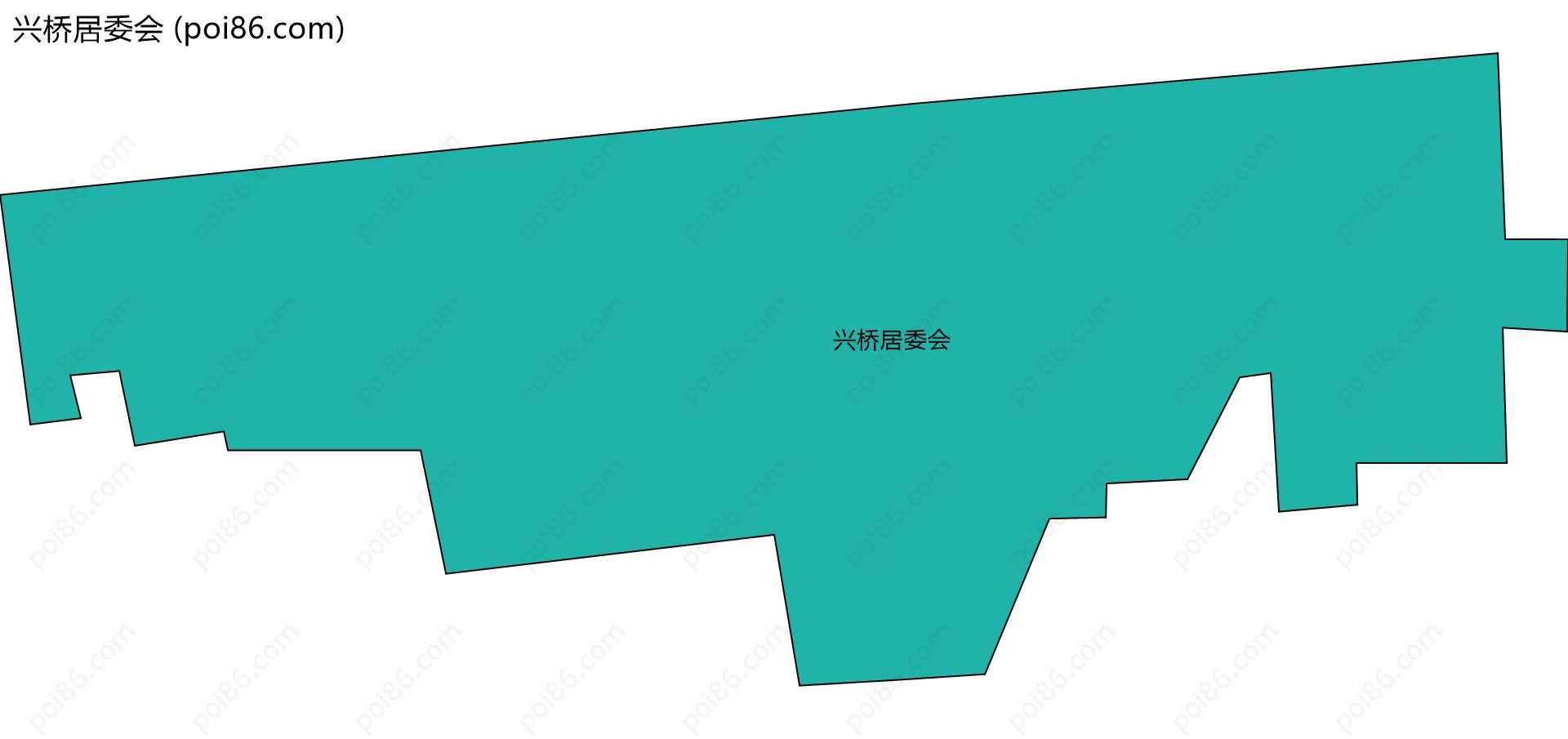 兴桥居委会边界地图