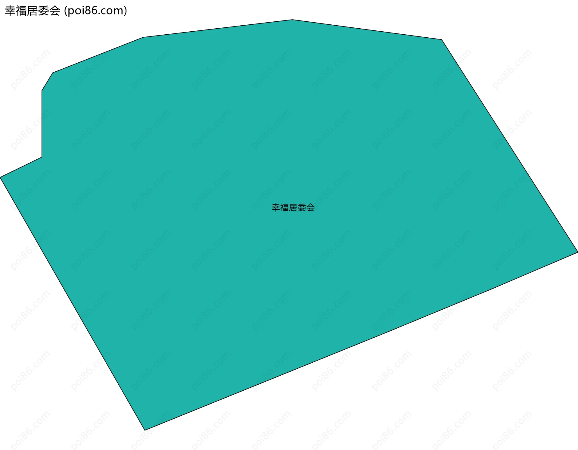 幸福居委会边界地图