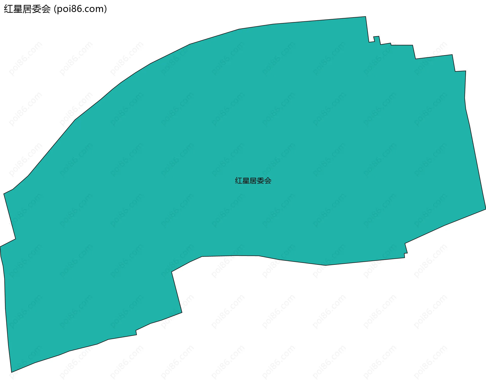 红星居委会边界地图