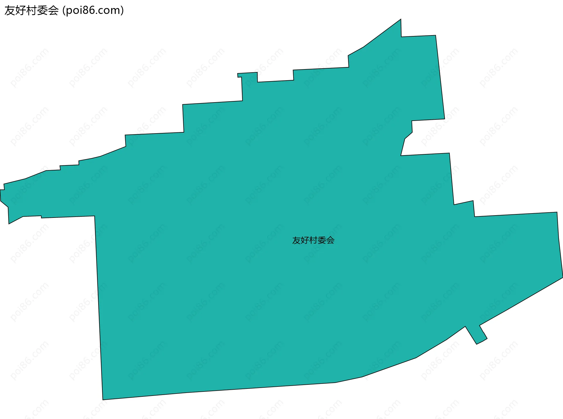 友好村委会边界地图