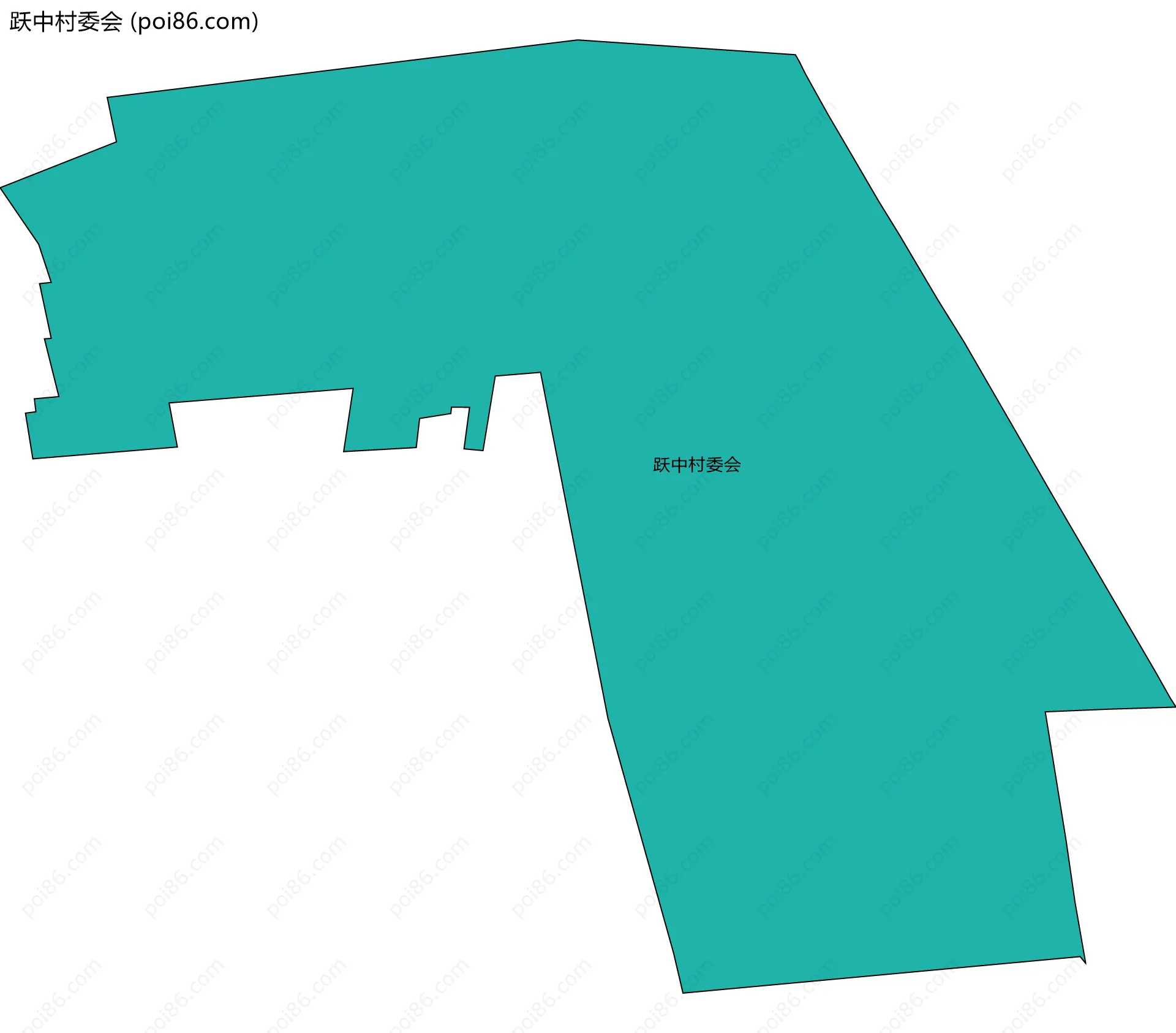 跃中村委会边界地图