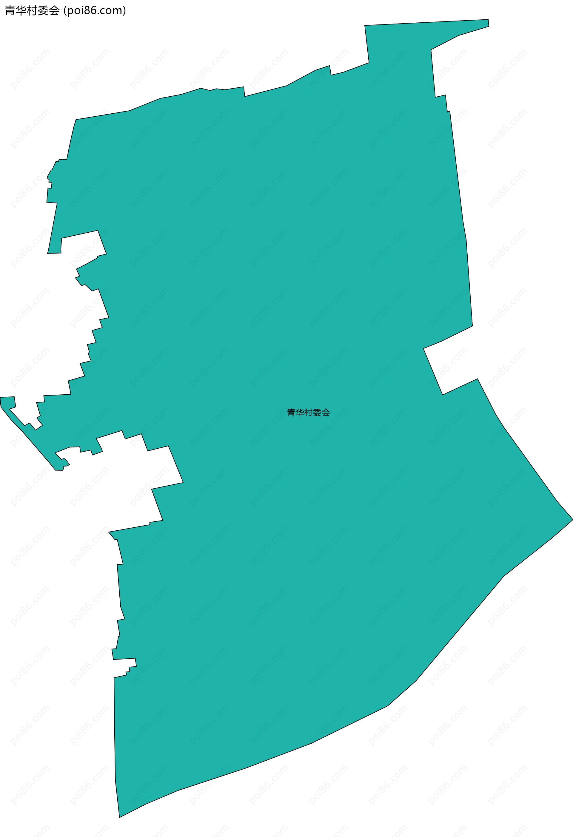 青华村委会边界地图