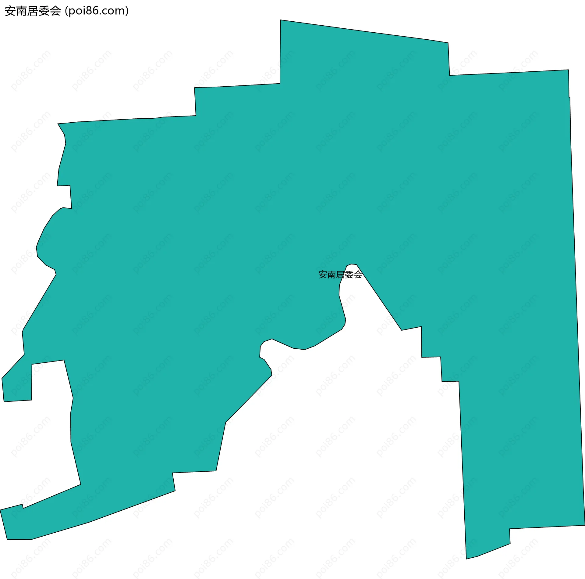 安南居委会边界地图