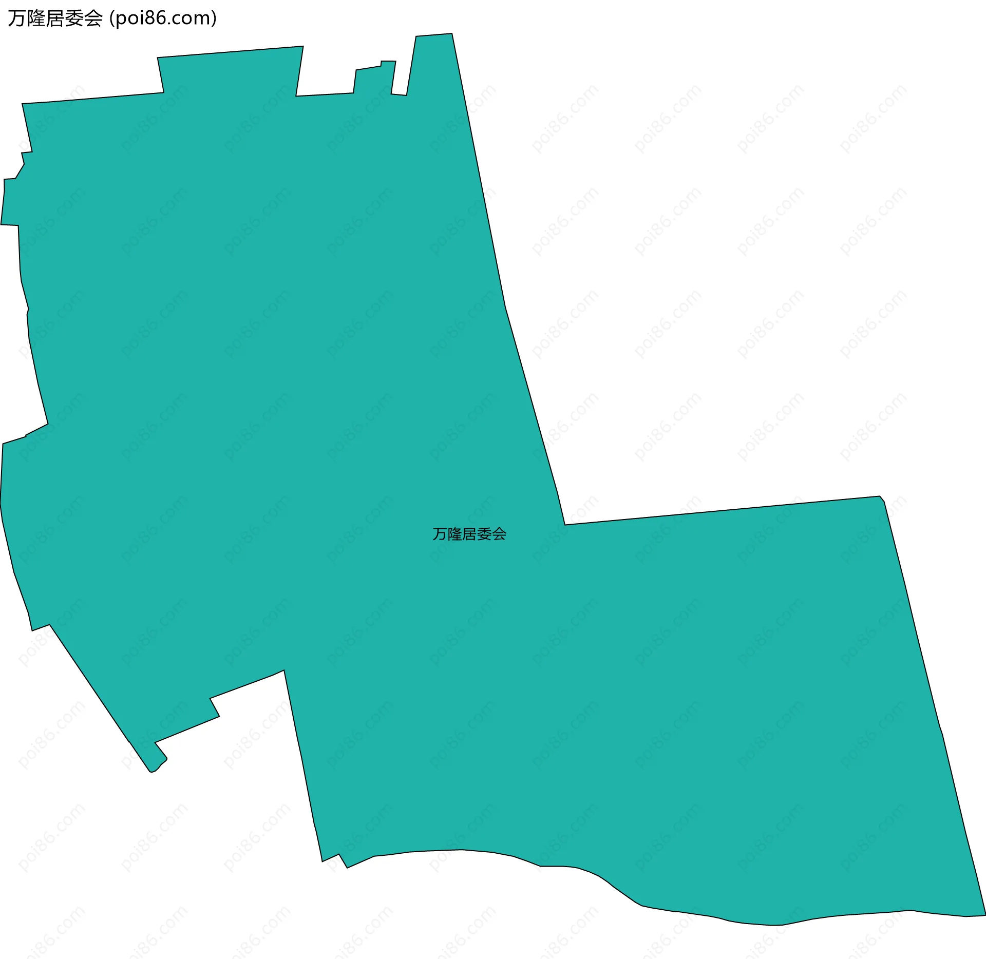 万隆居委会边界地图