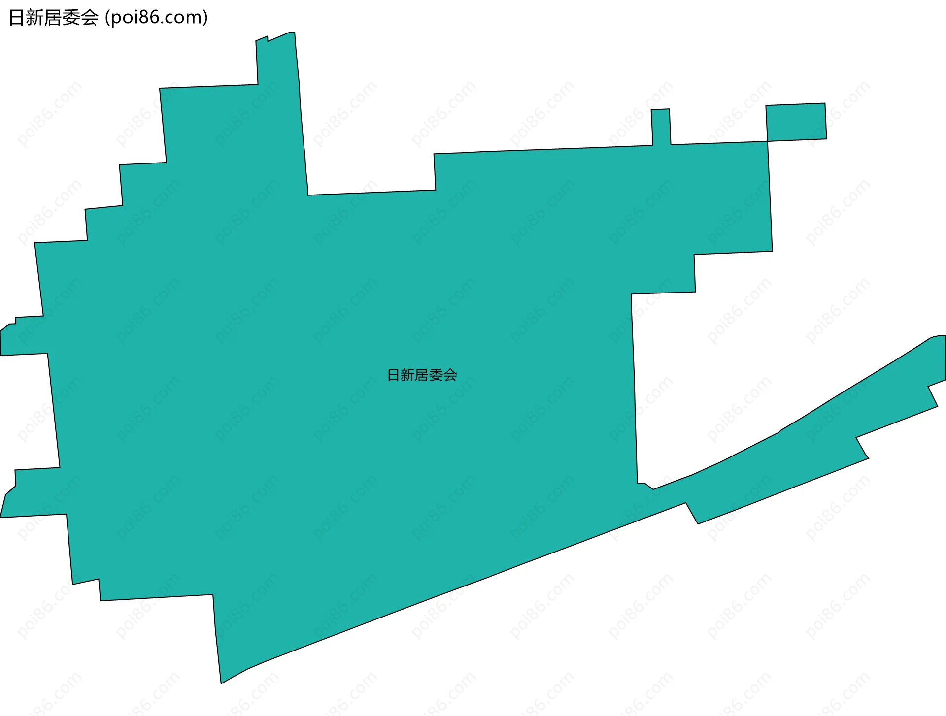 日新居委会边界地图