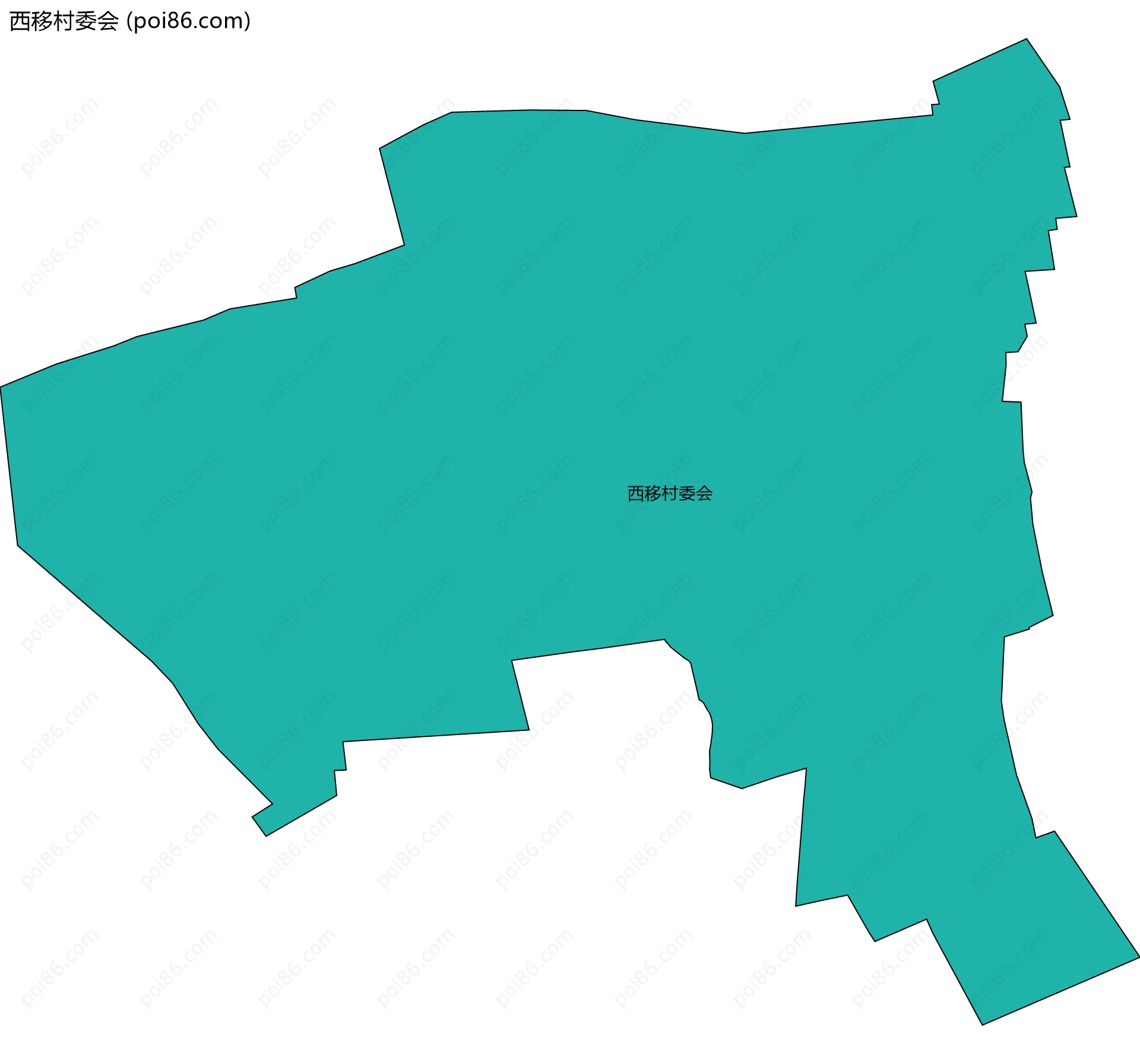 西移村委会边界地图