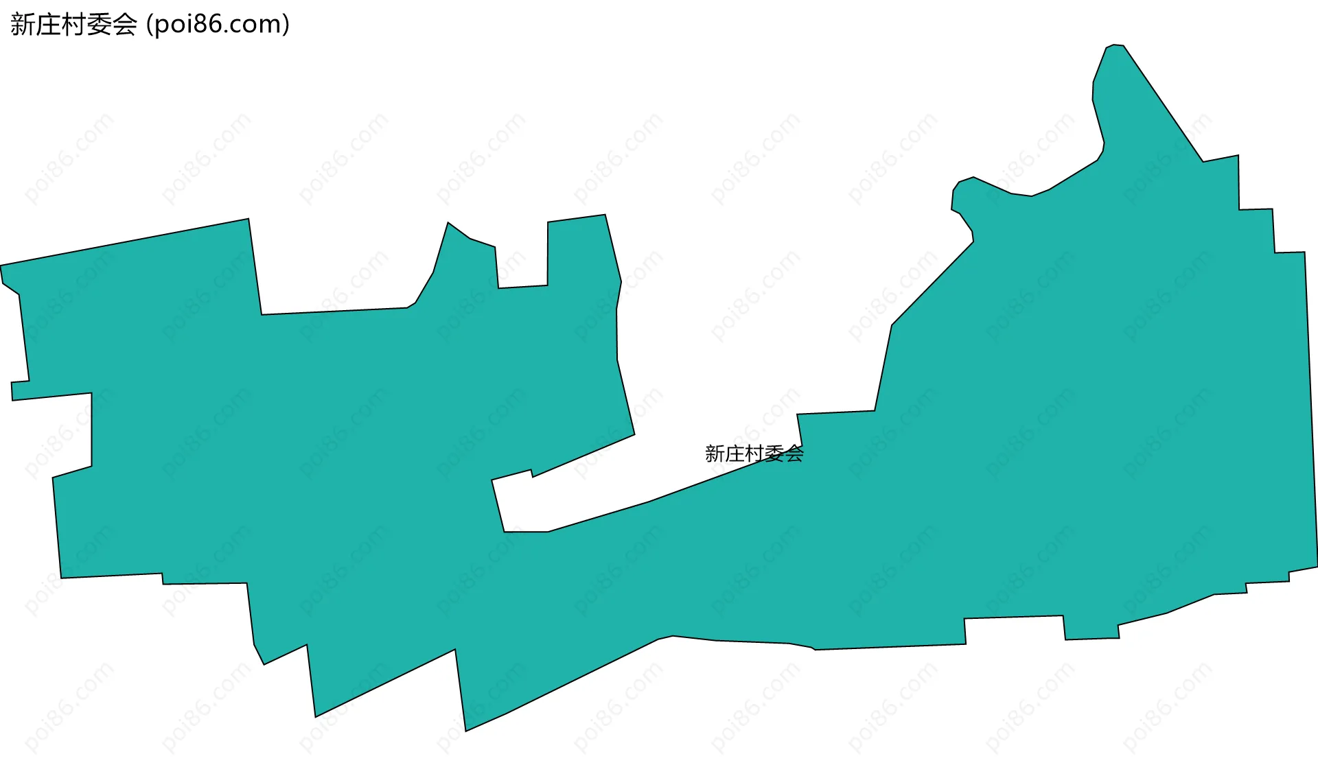 新庄村委会边界地图