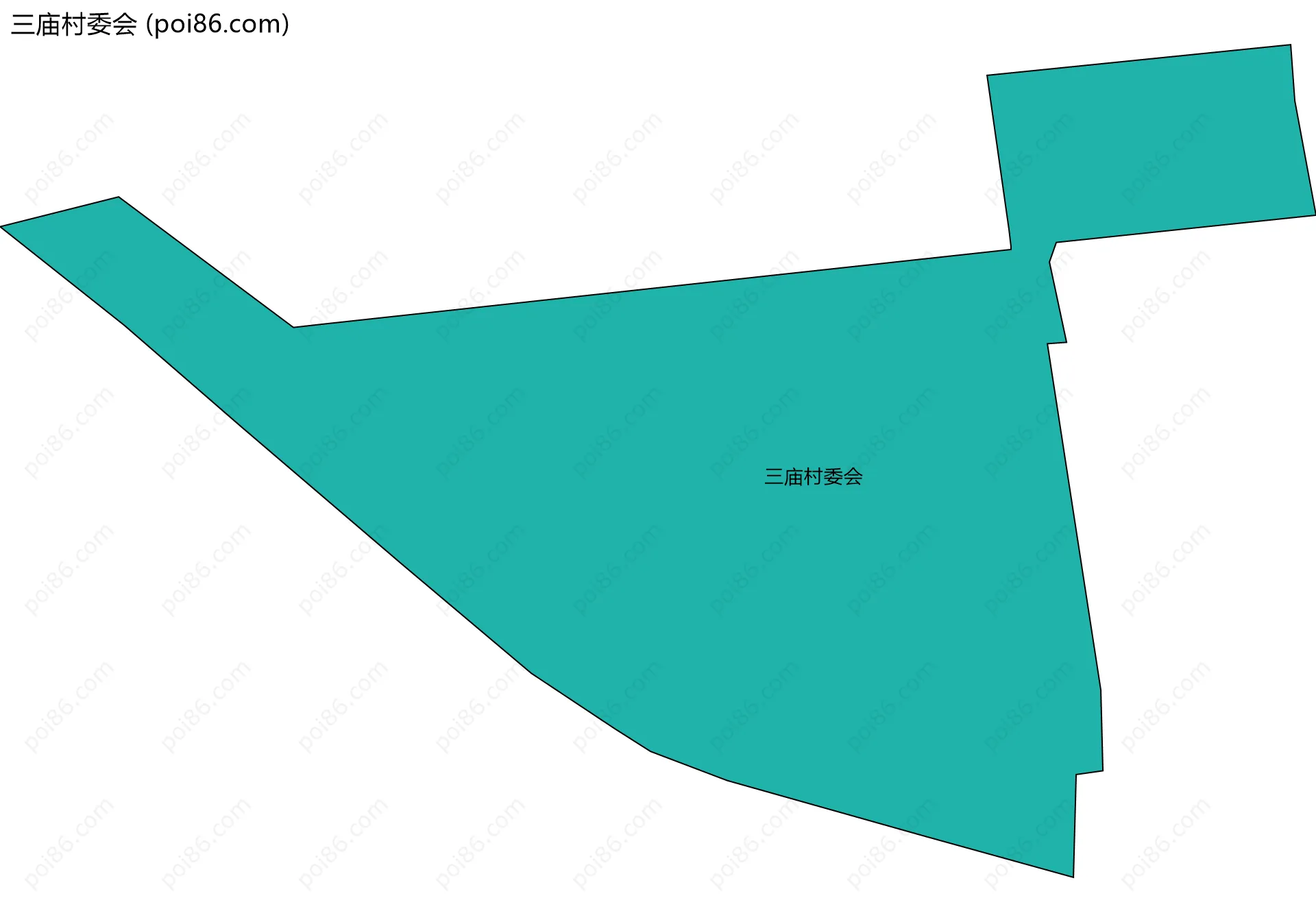 三庙村委会边界地图