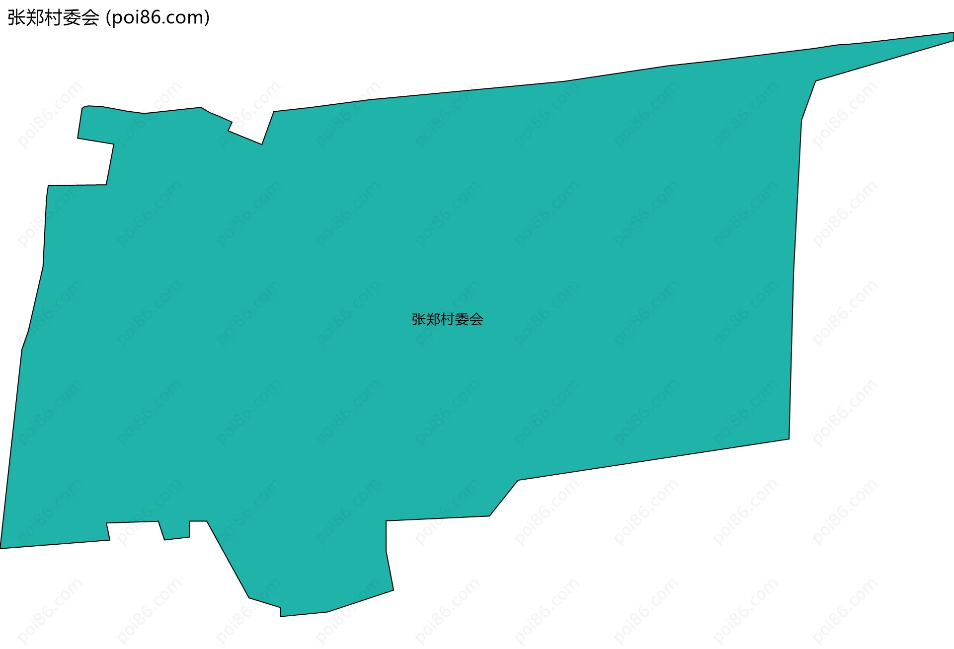 张郑村委会边界地图