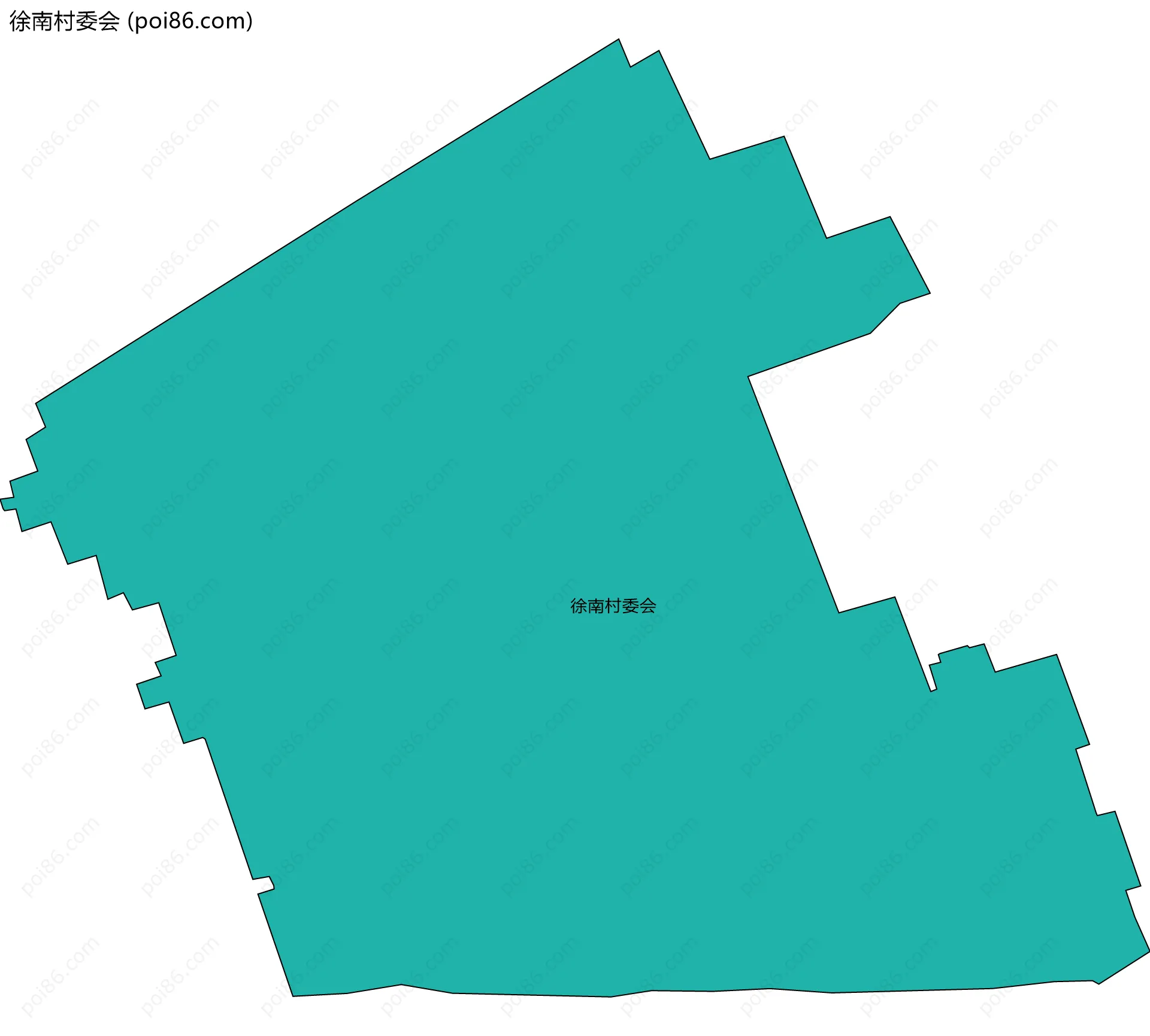 徐南村委会边界地图