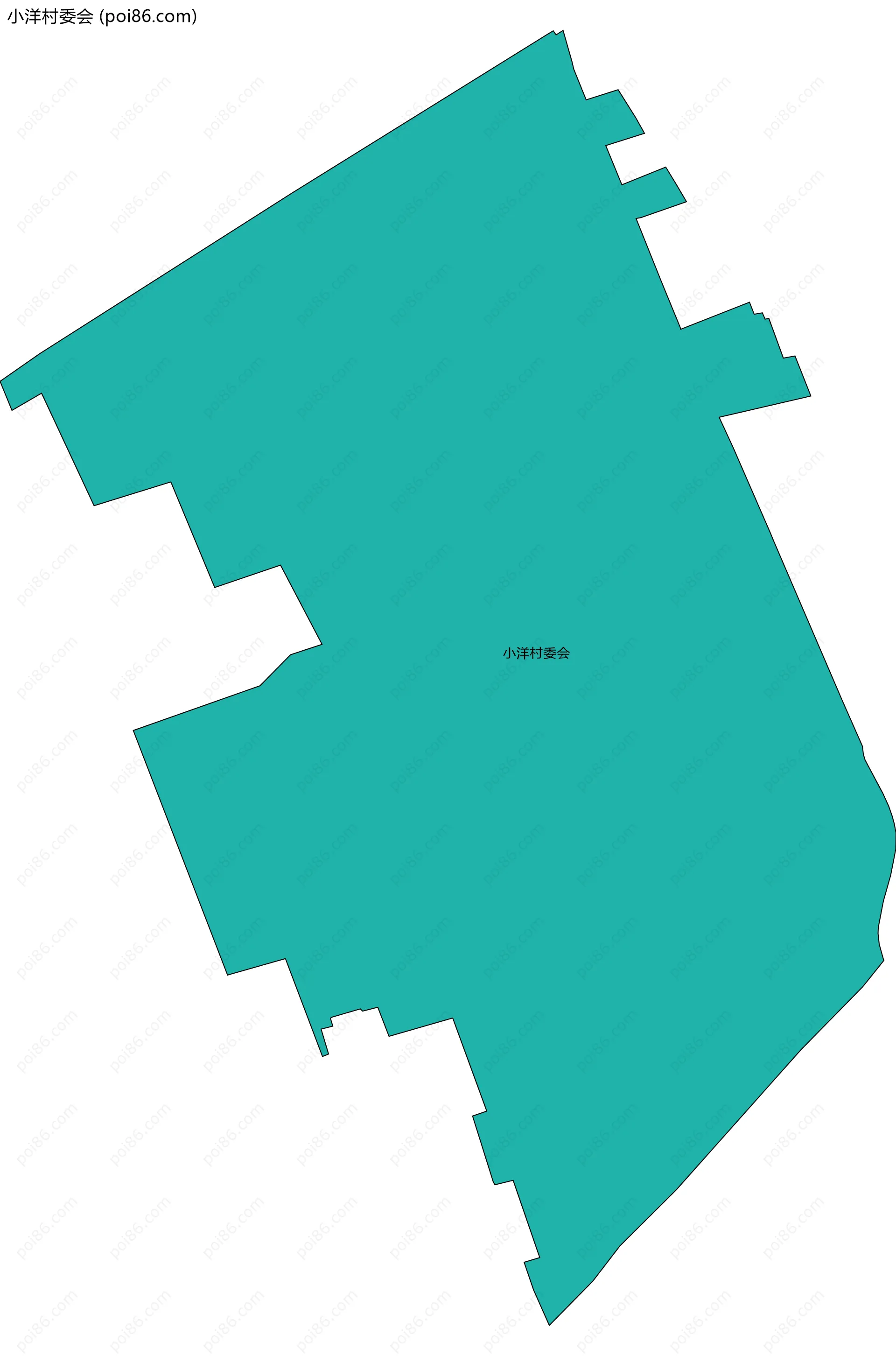 小洋村委会边界地图