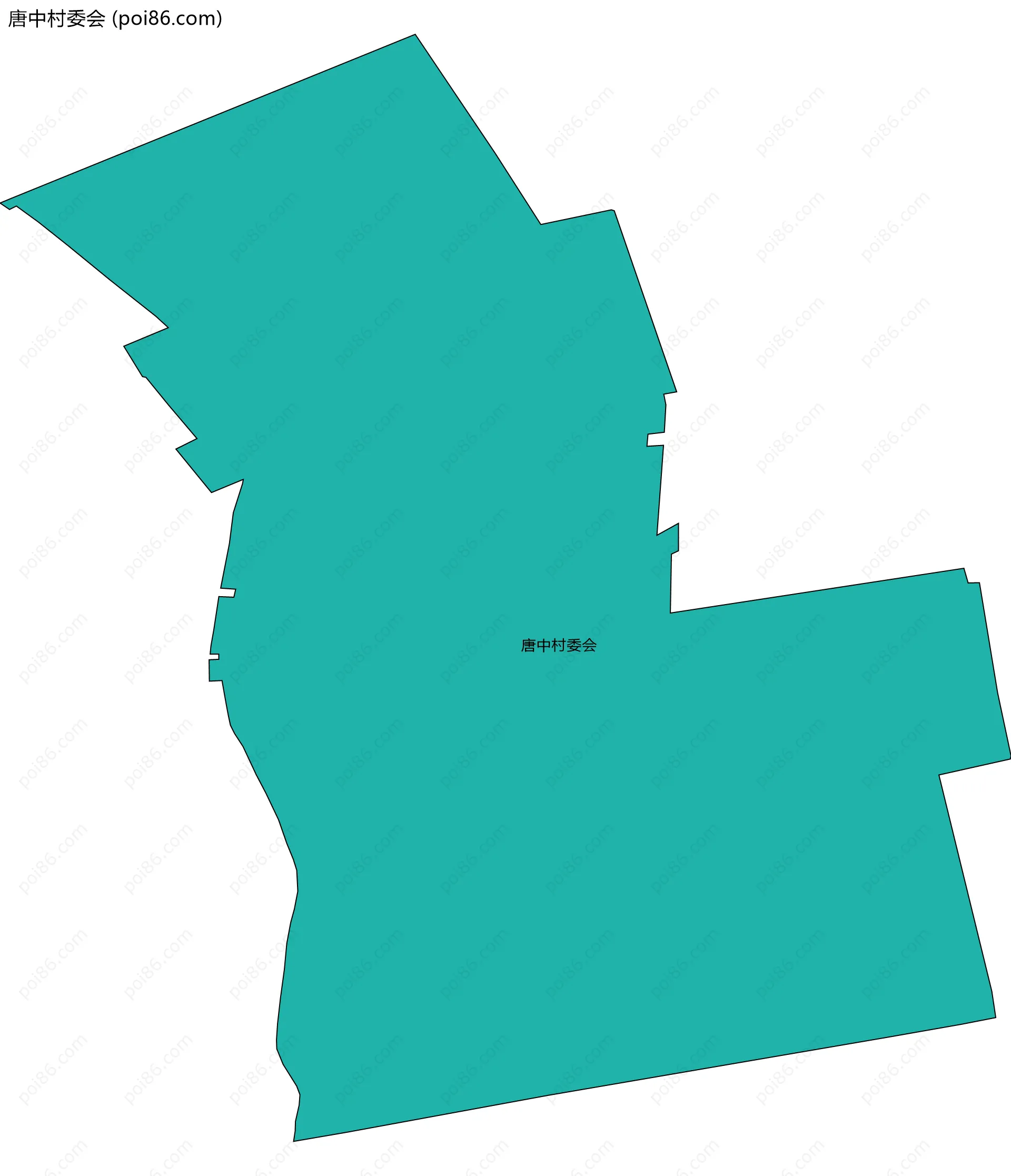 唐中村委会边界地图