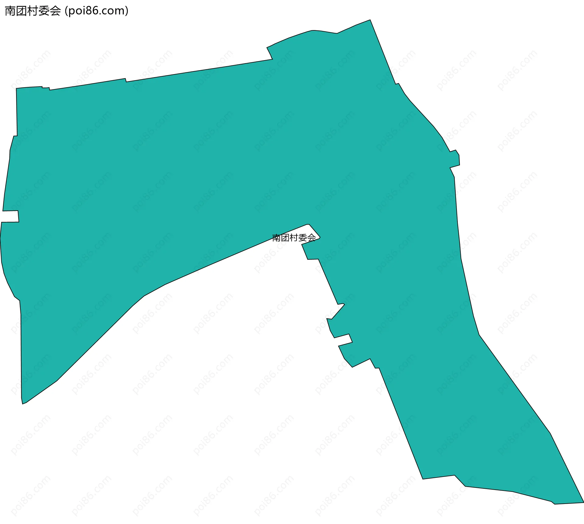 南团村委会边界地图
