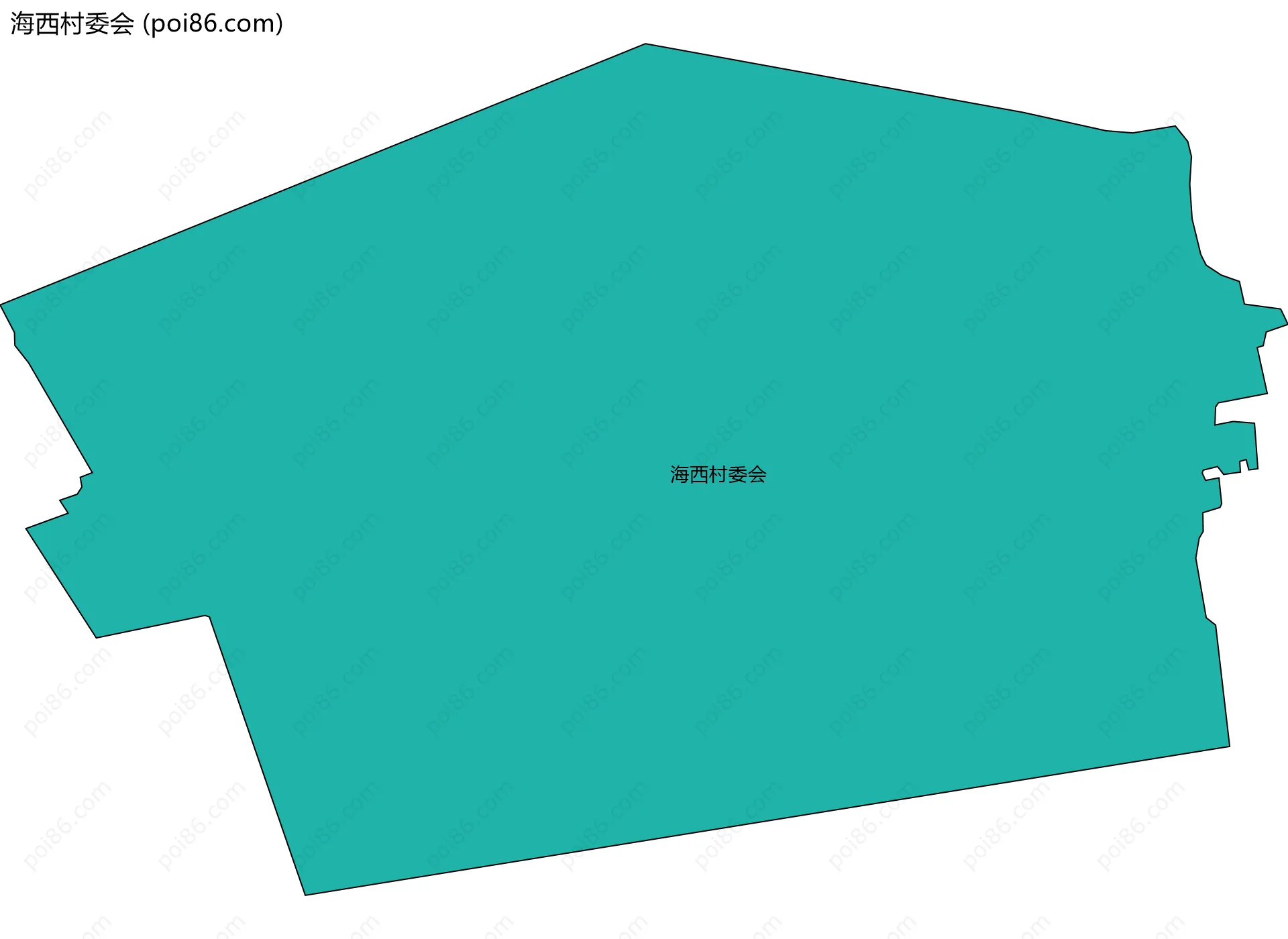 海西村委会边界地图
