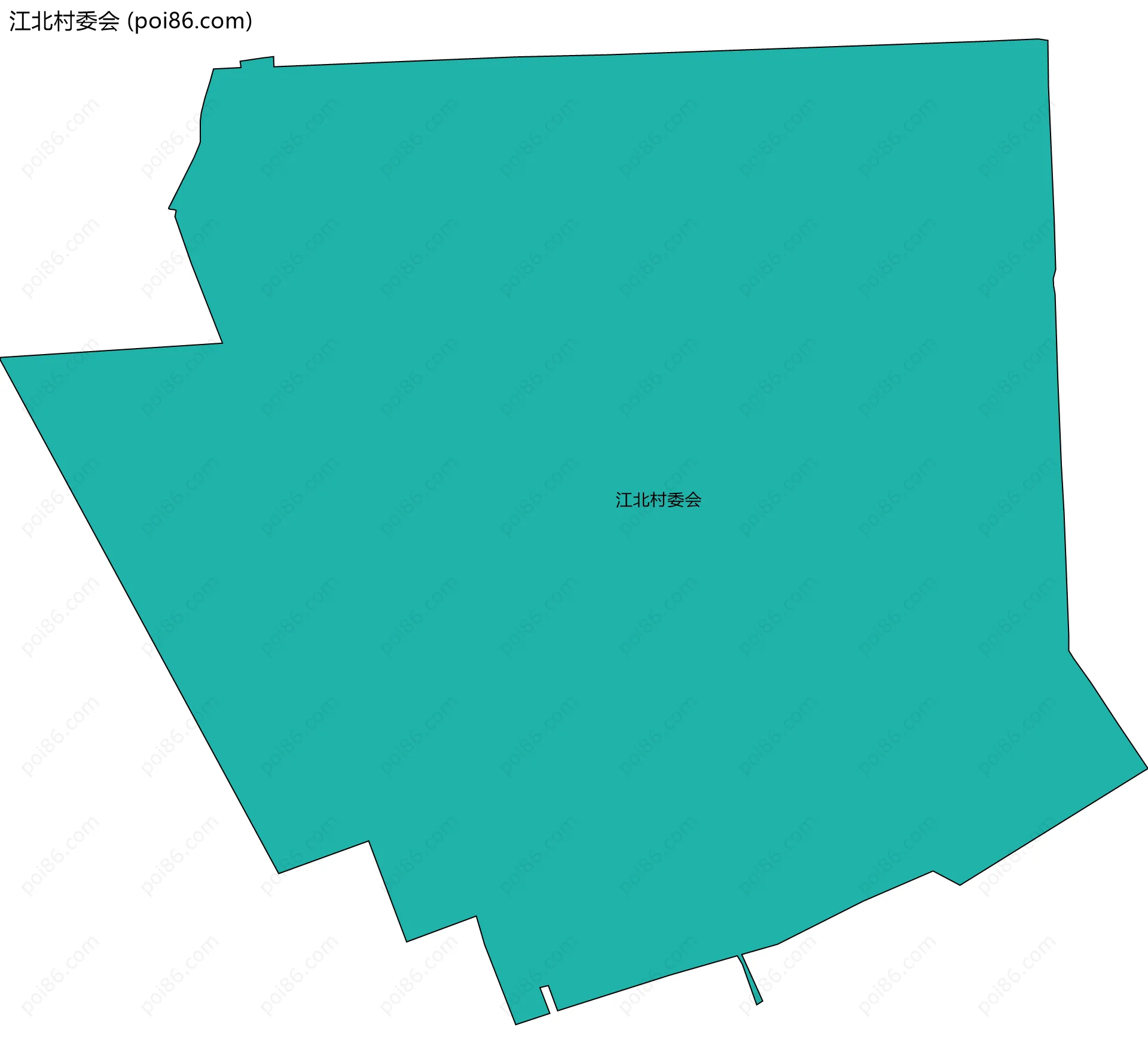 江北村委会边界地图