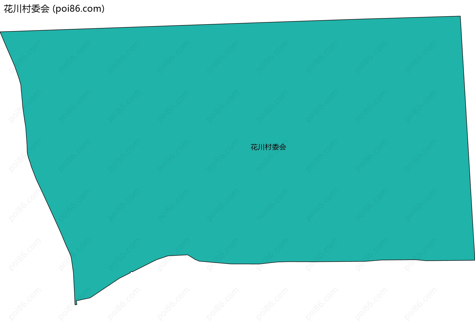 花川村委会边界地图