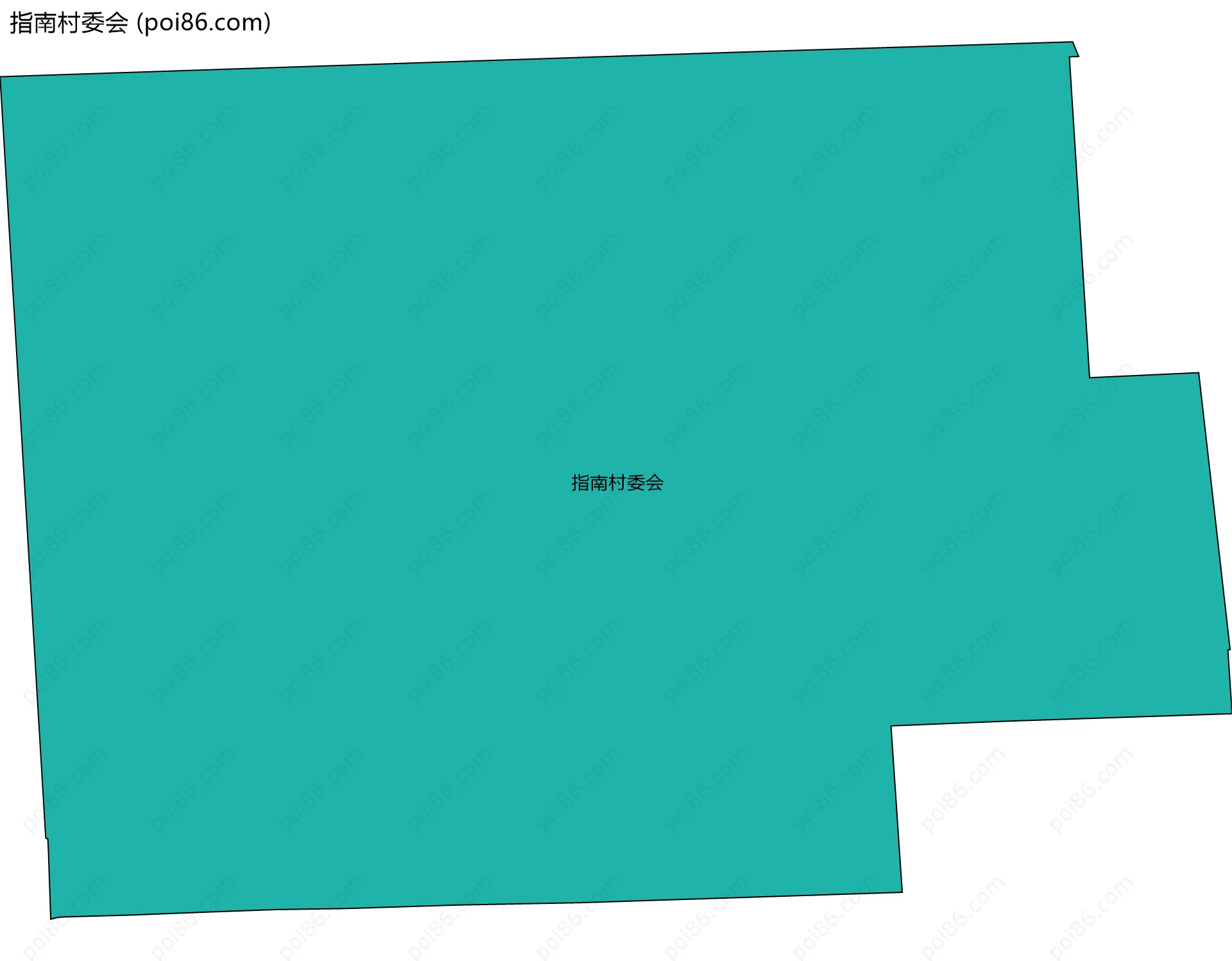 指南村委会边界地图