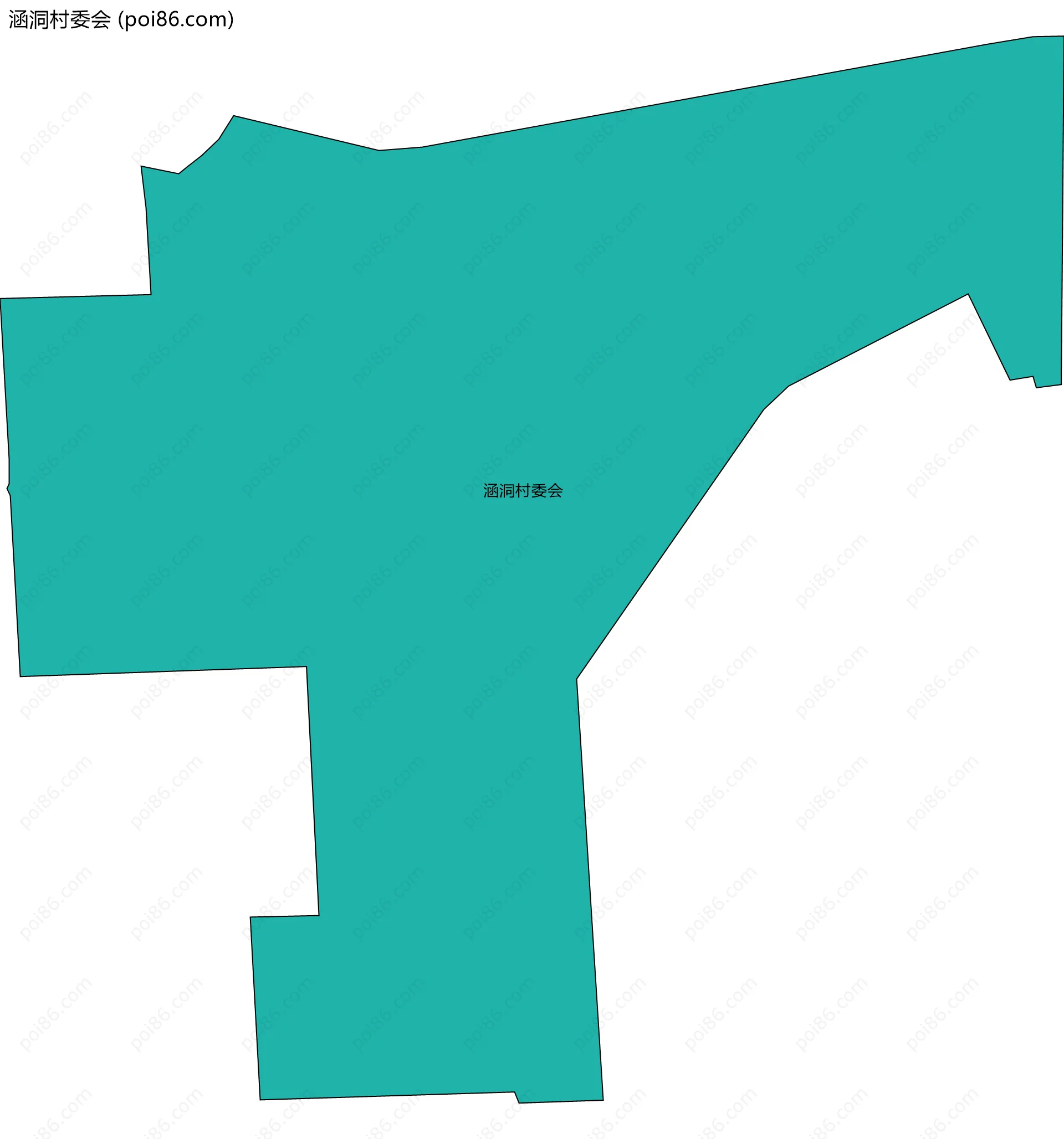 涵洞村委会边界地图