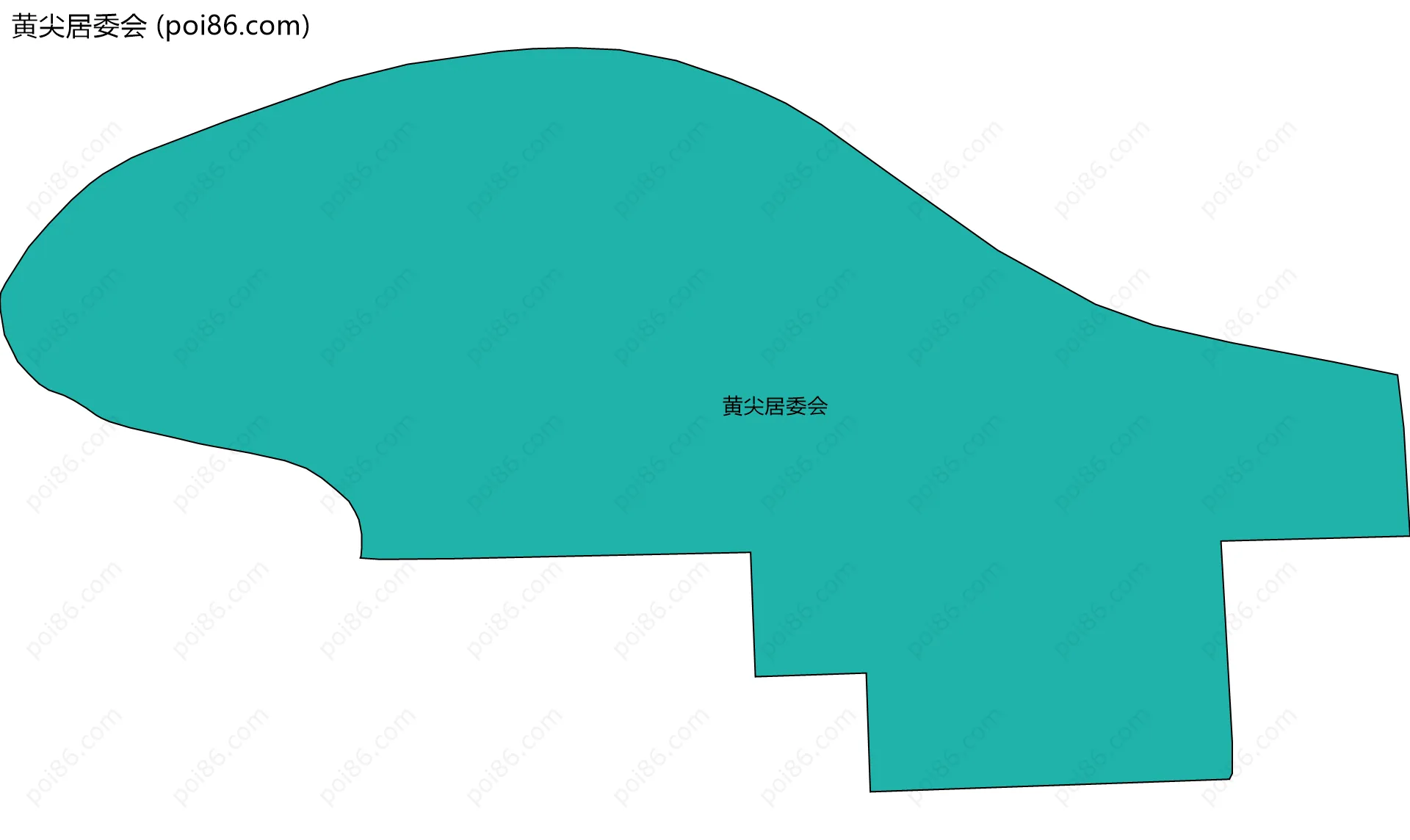 黄尖居委会边界地图