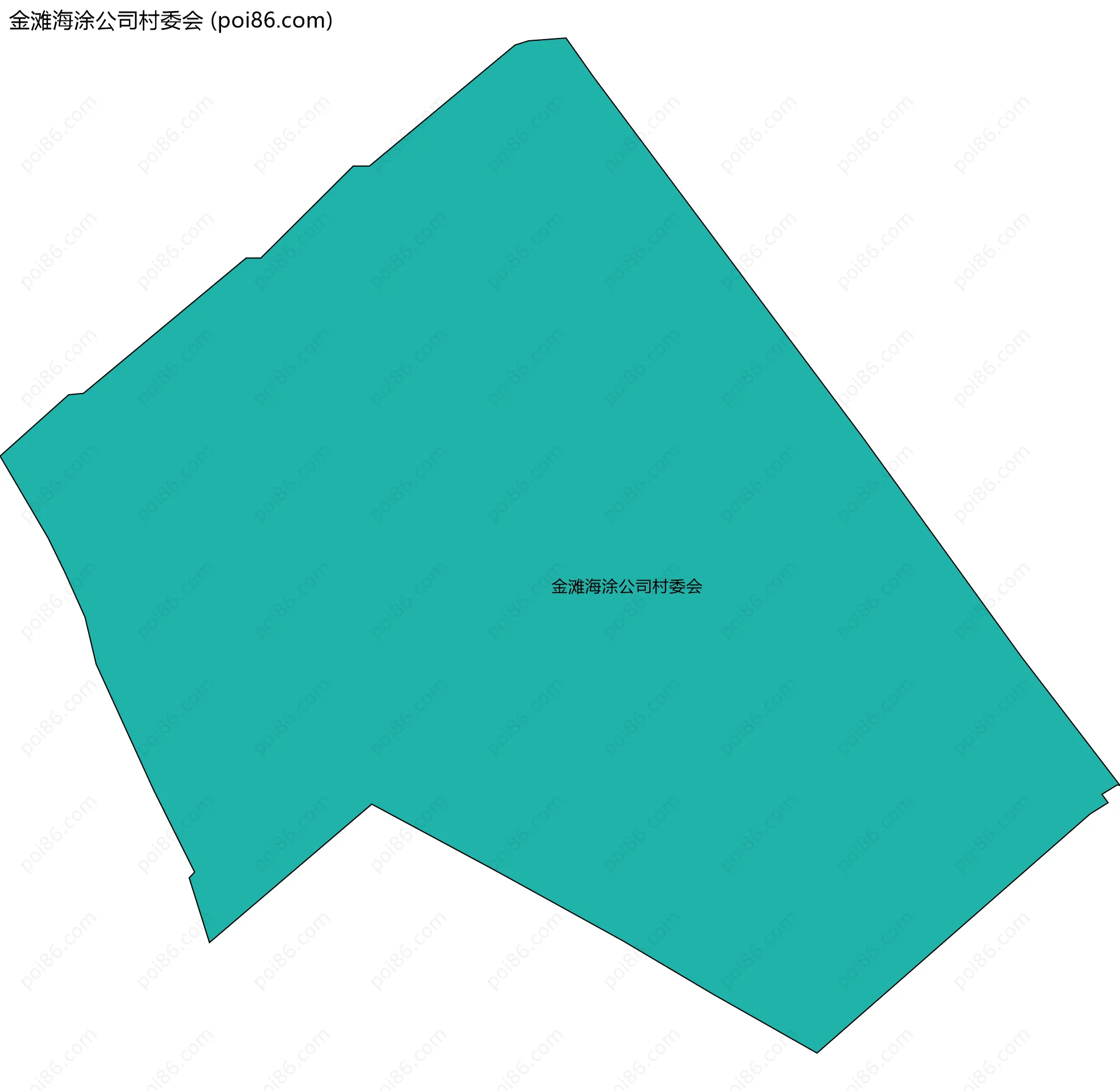 金滩海涂公司村委会边界地图