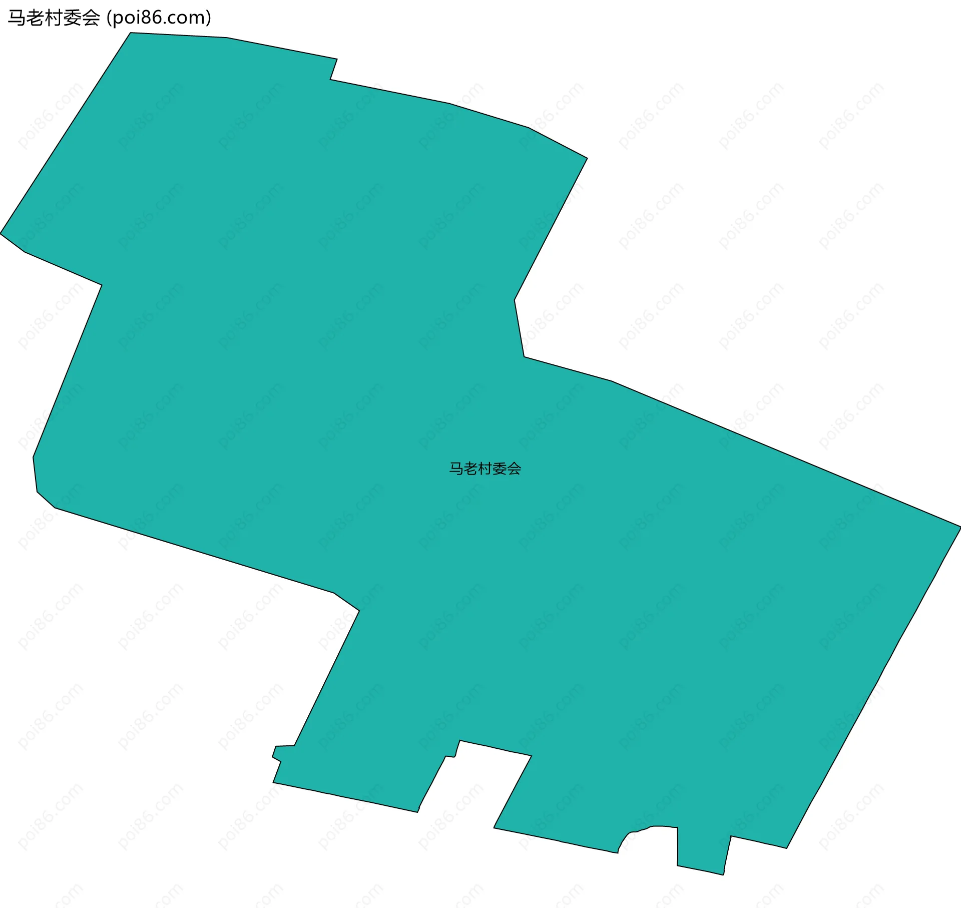 马老村委会边界地图