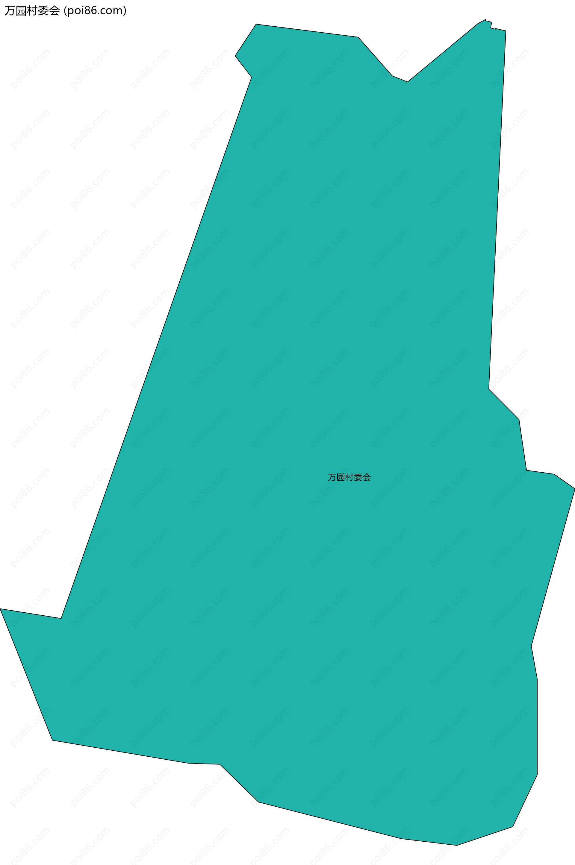 万园村委会边界地图