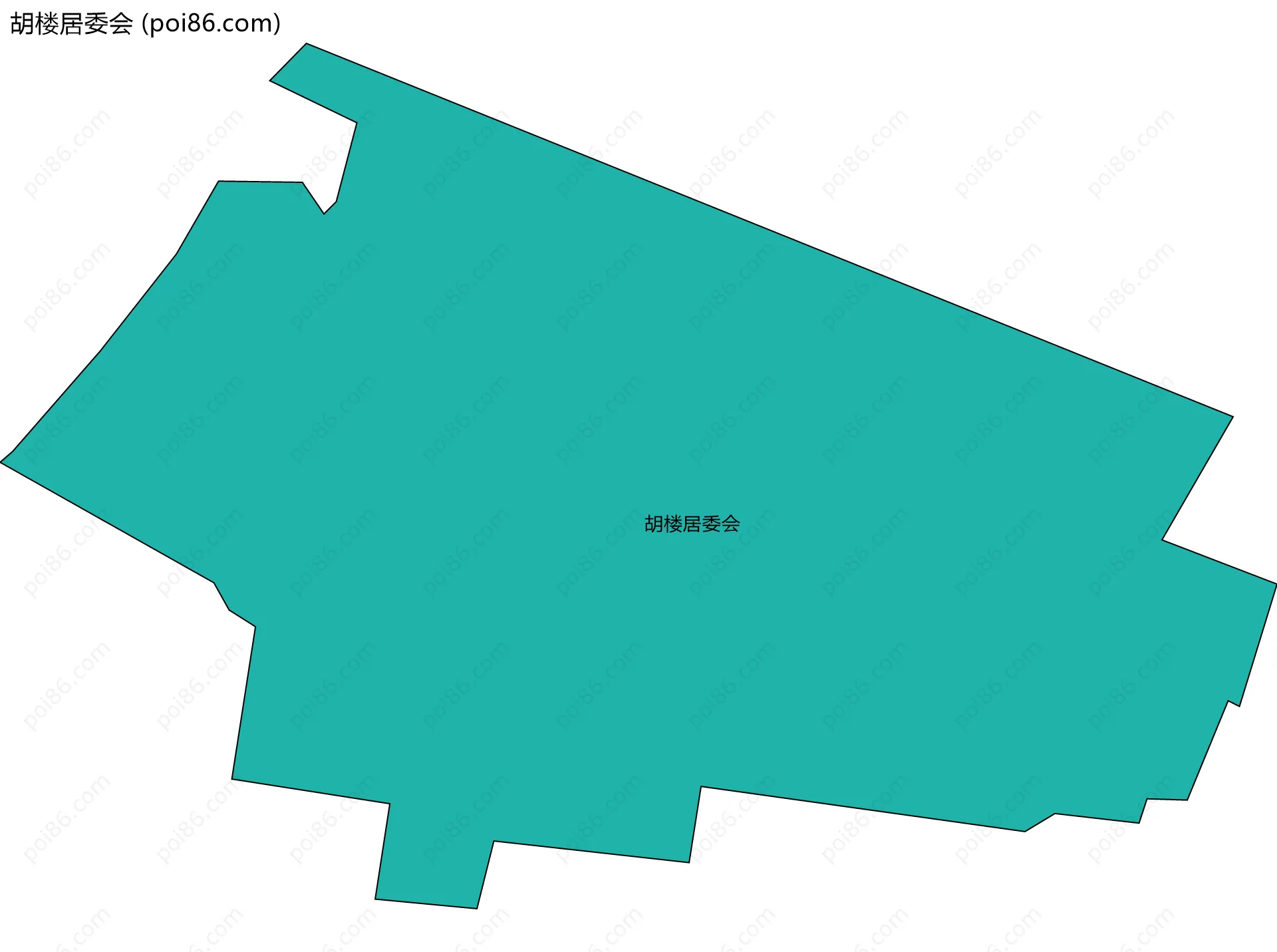 胡楼居委会边界地图