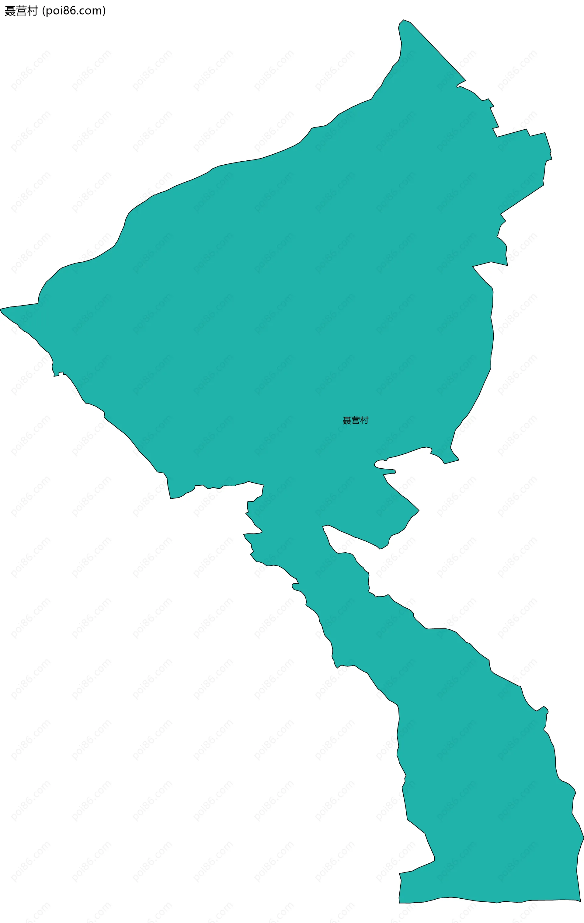 聂营村边界地图