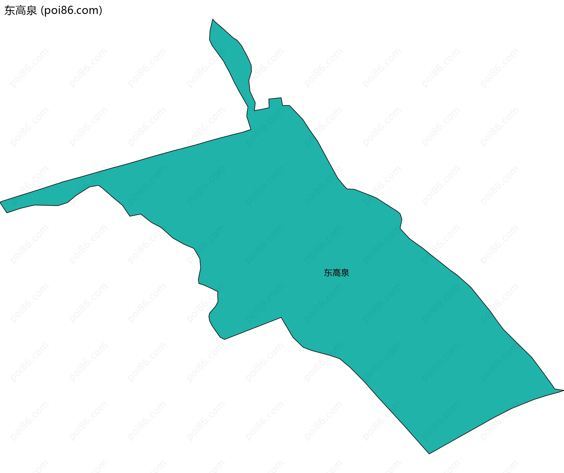 东高泉边界地图