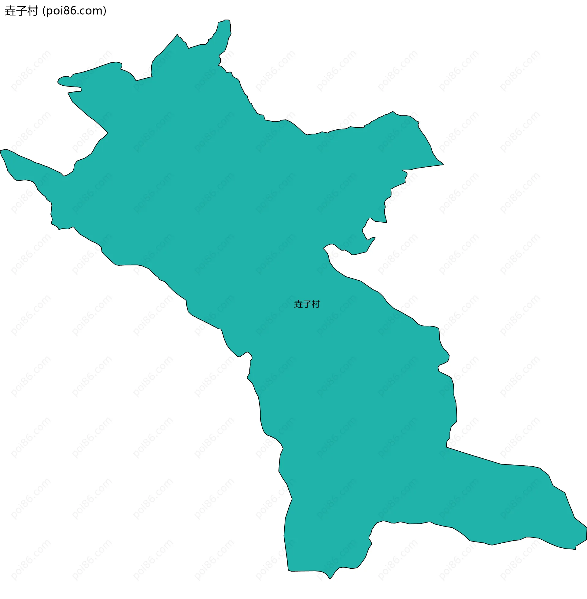 垚子村边界地图