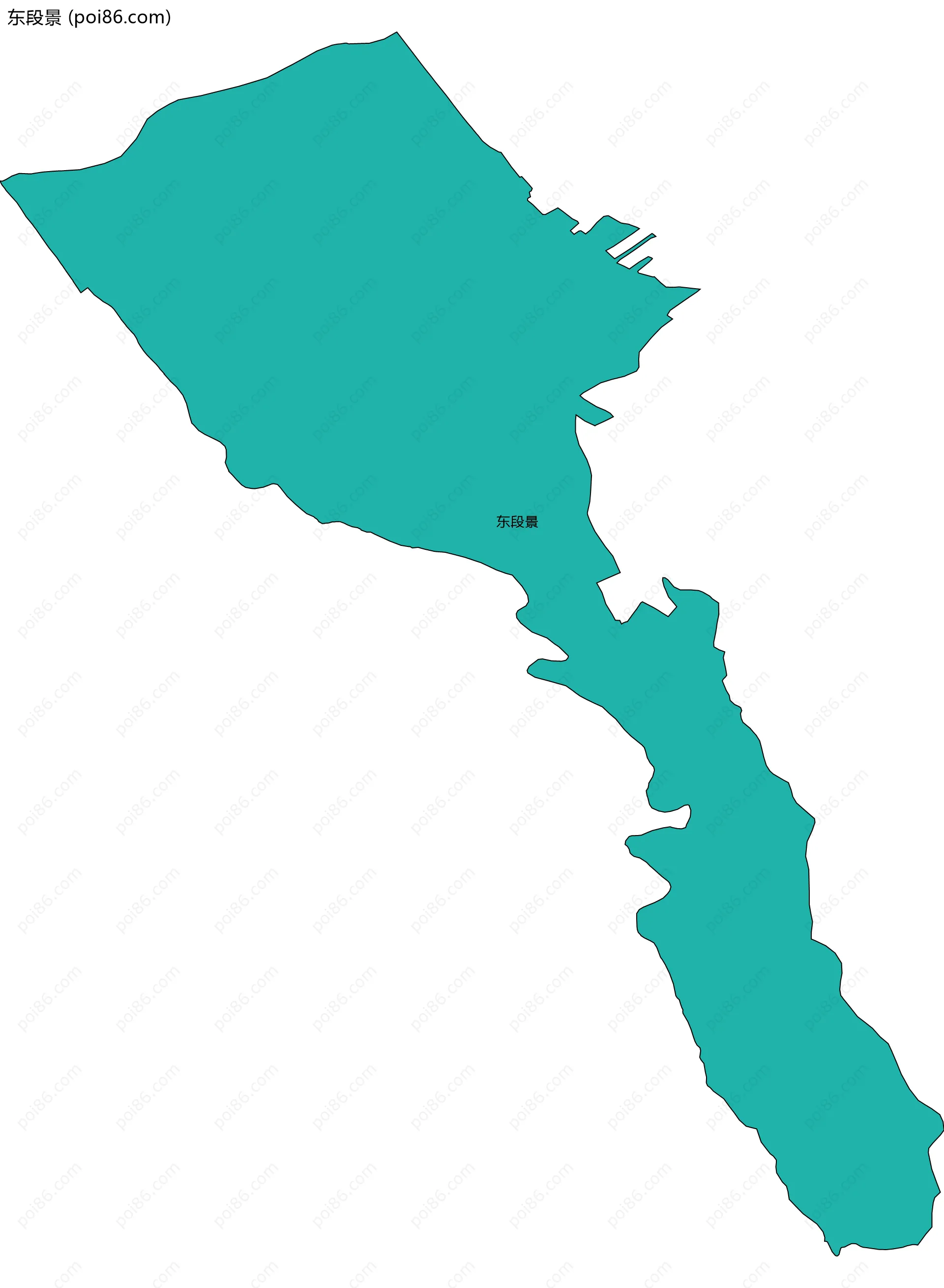 东段景边界地图