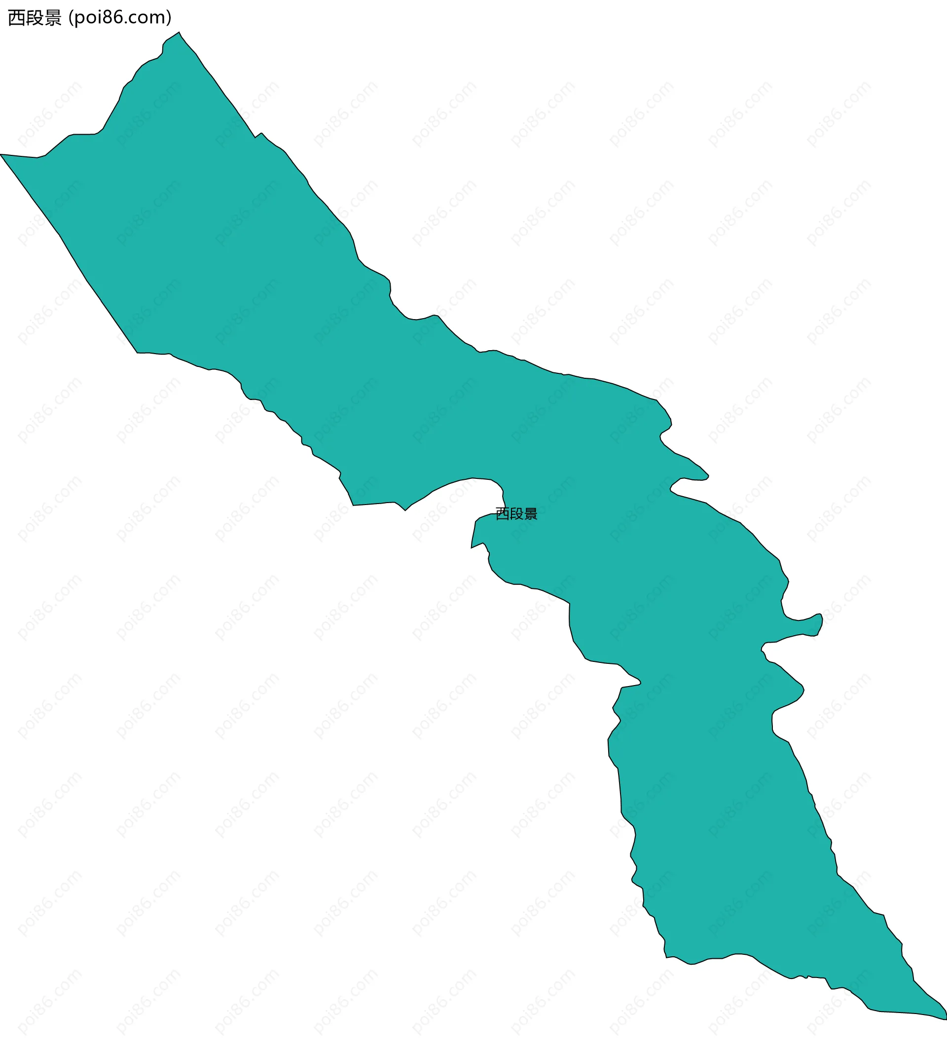 西段景边界地图
