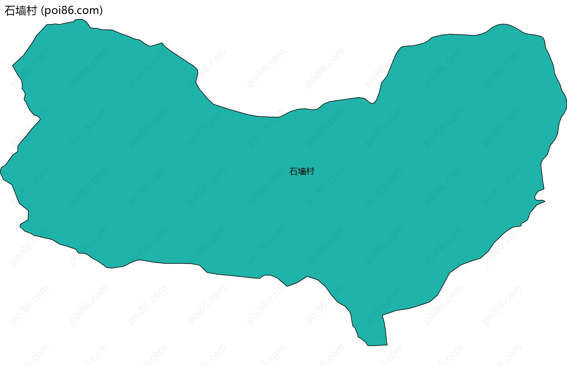 石墙村边界地图
