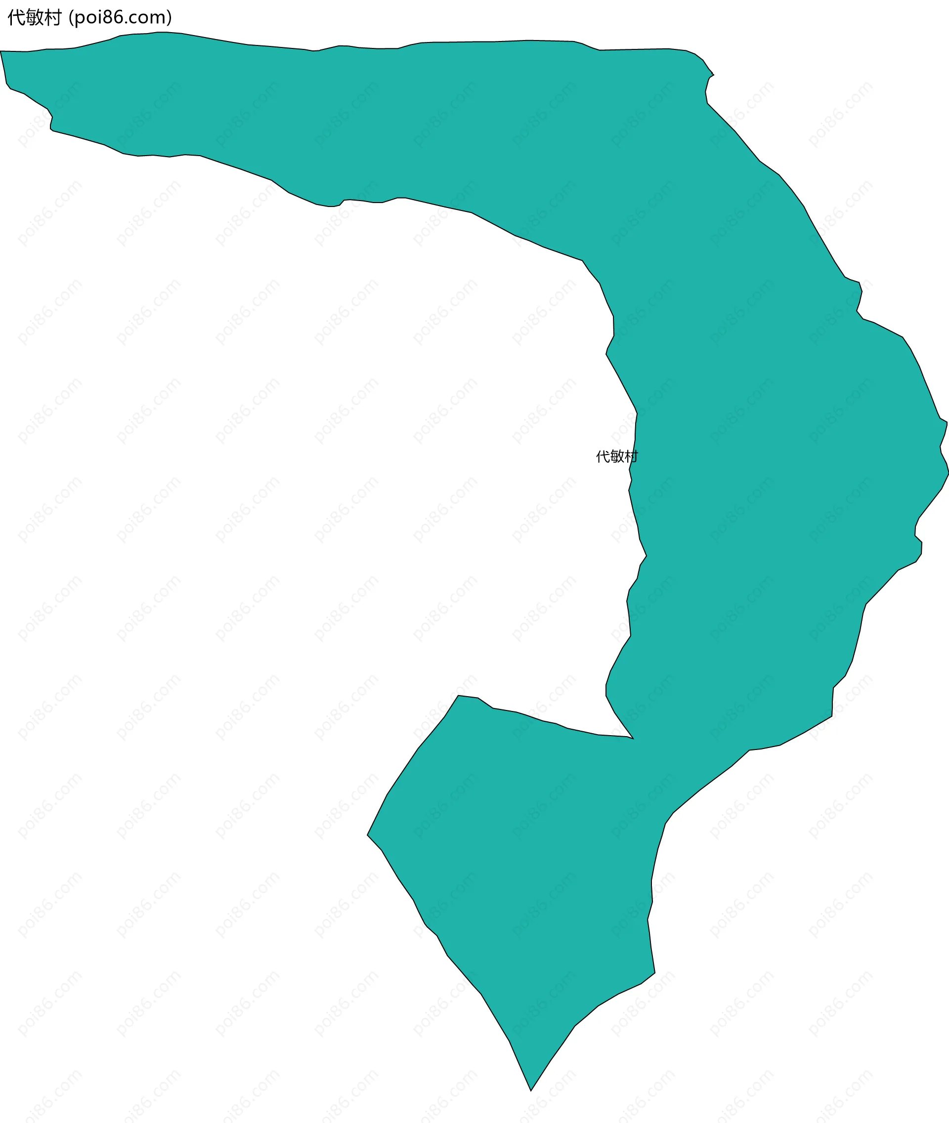 代敏村边界地图