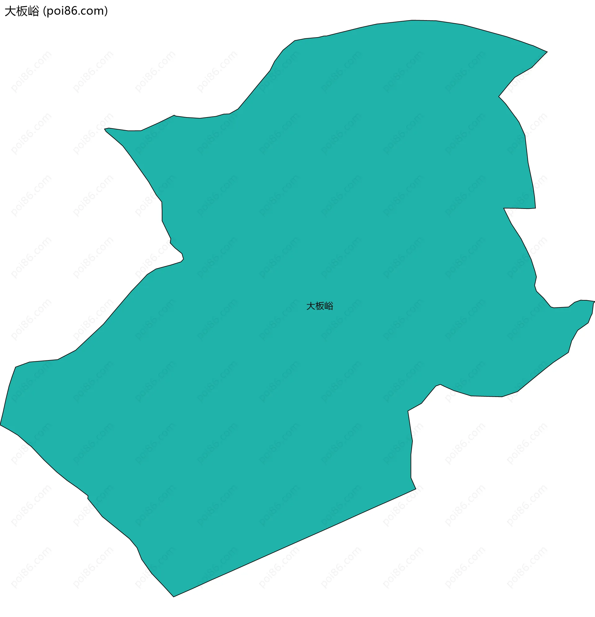 大板峪边界地图