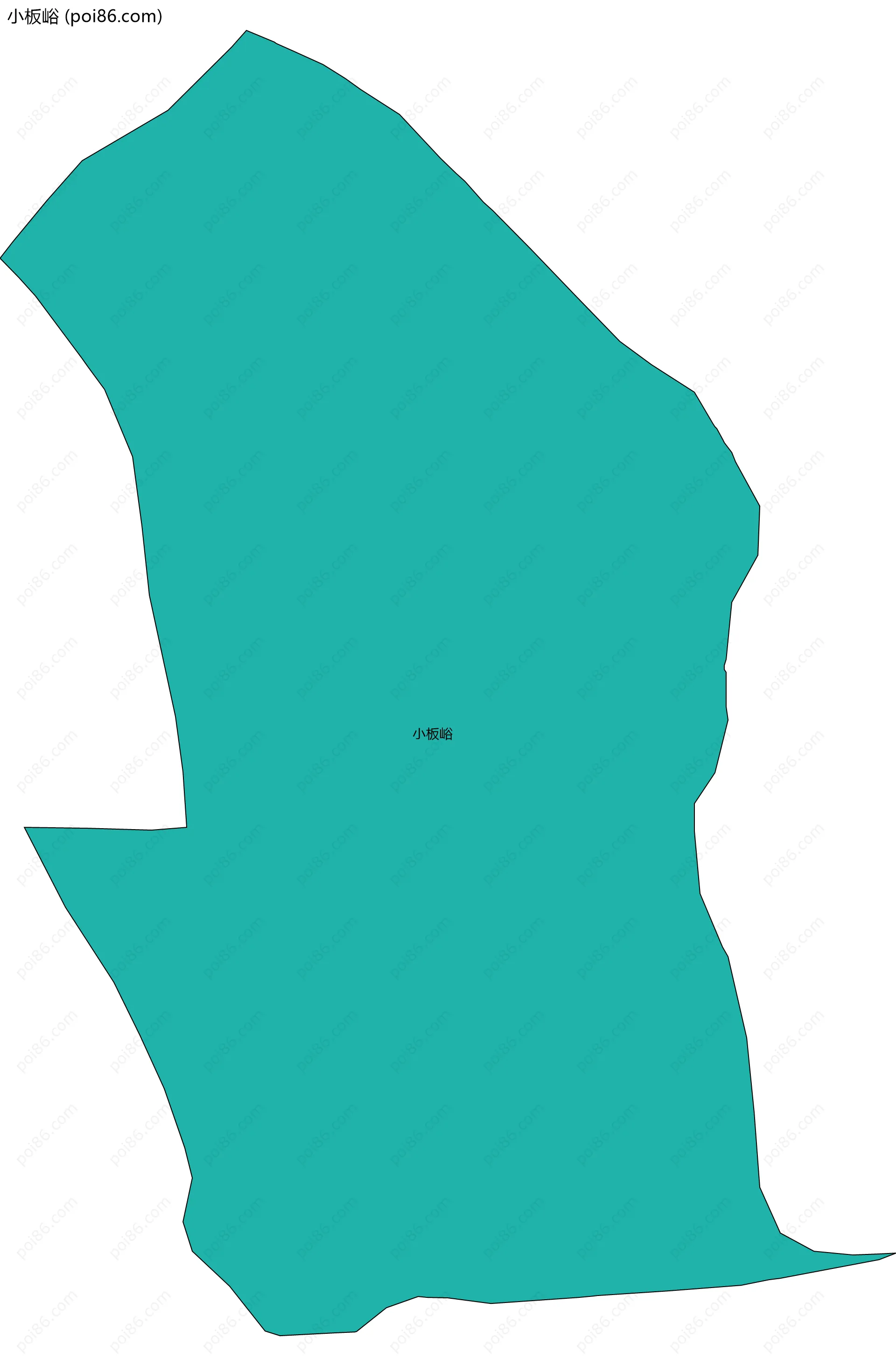 小板峪边界地图