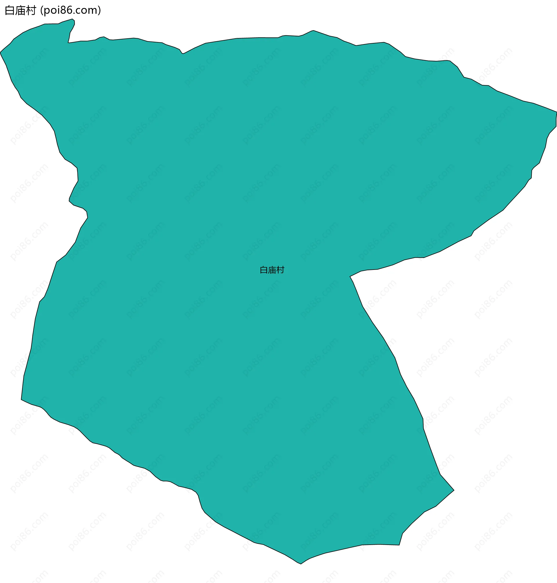 白庙村边界地图