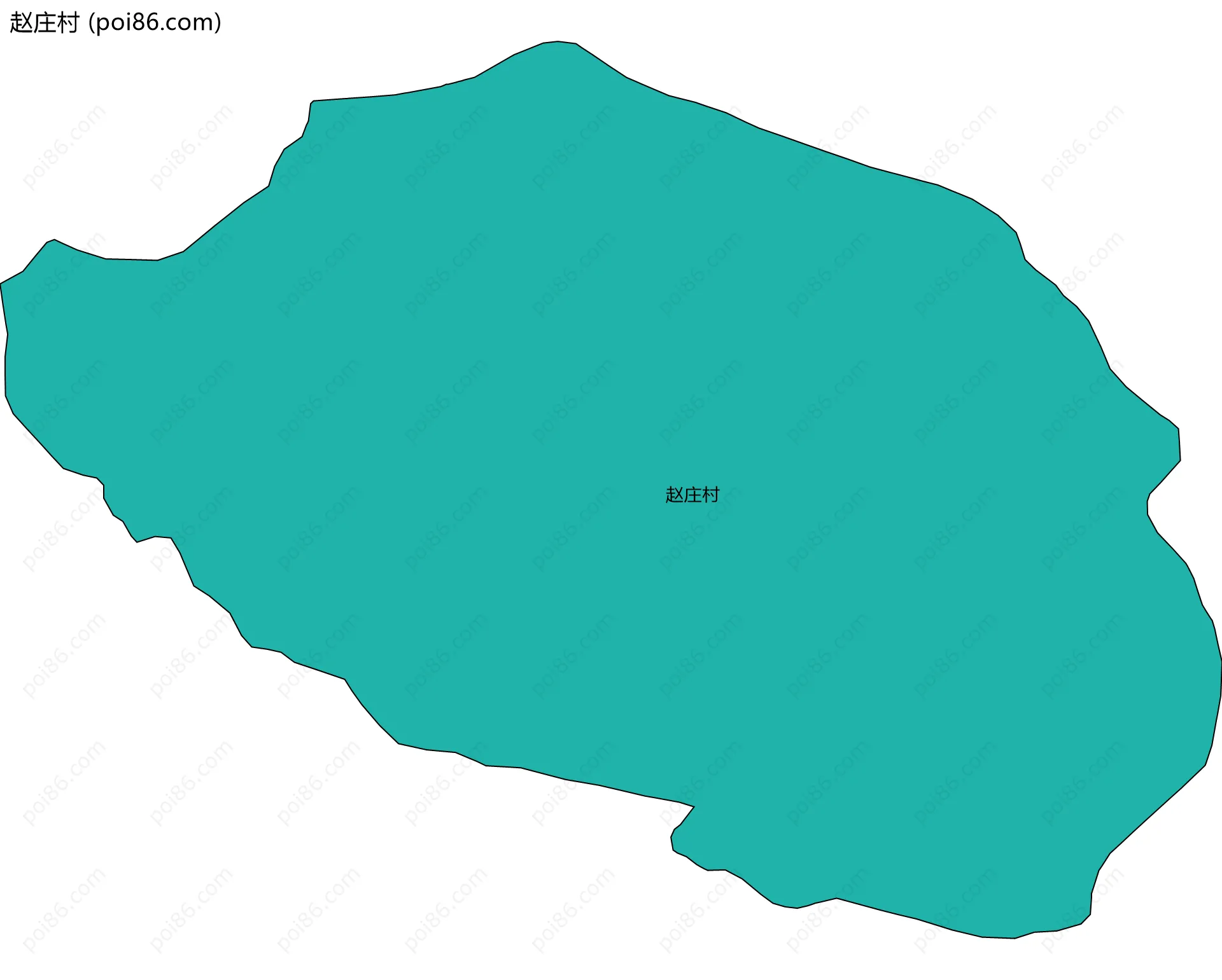 赵庄村边界地图
