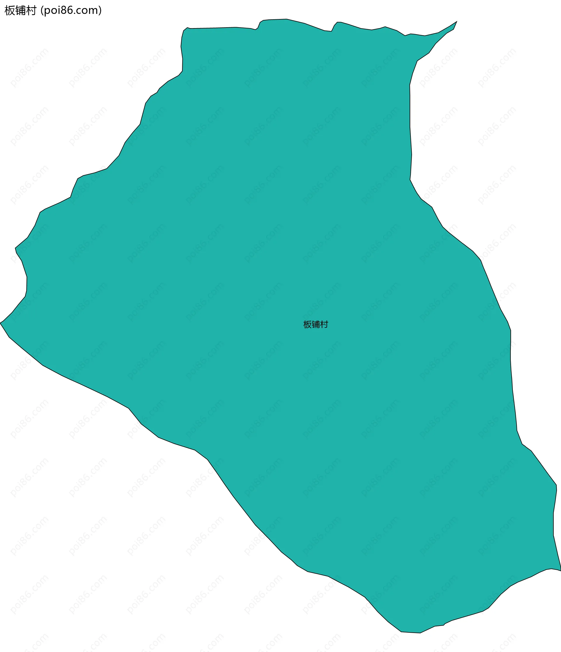 板铺村边界地图
