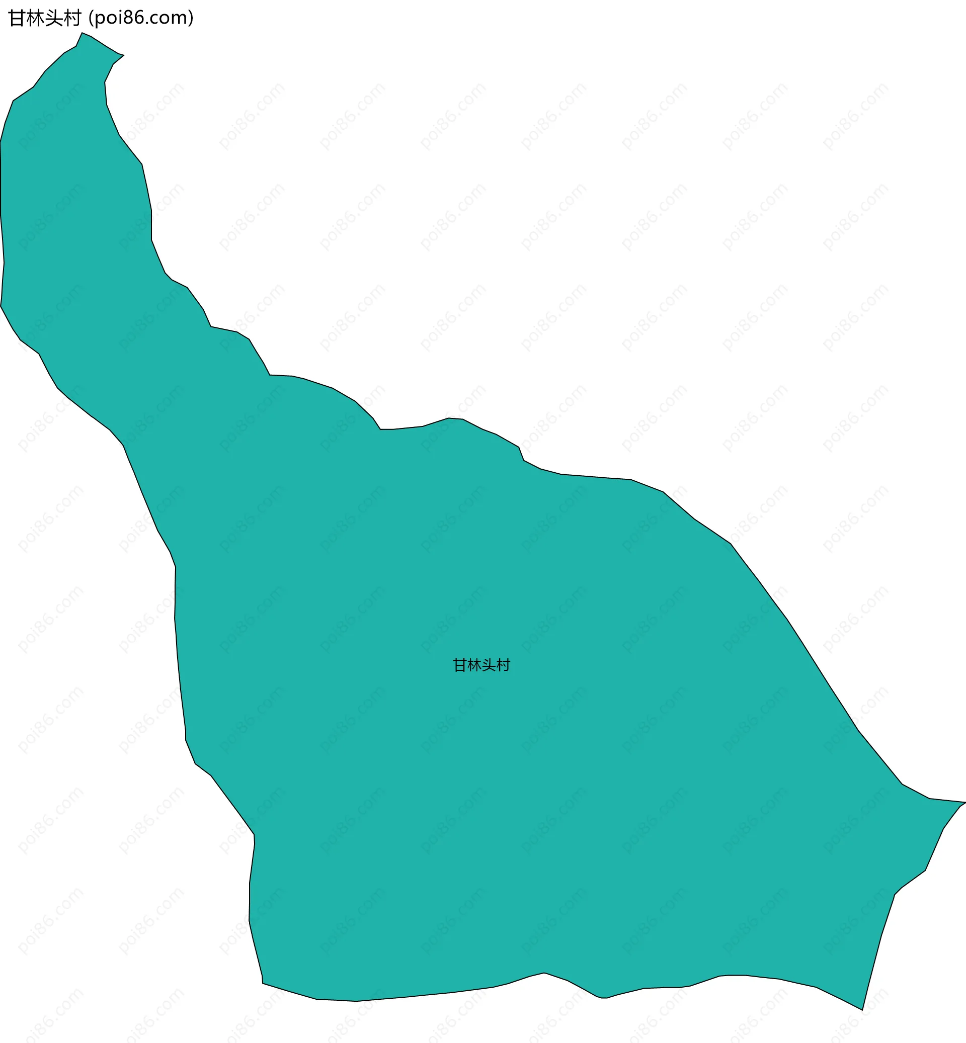 甘林头村边界地图