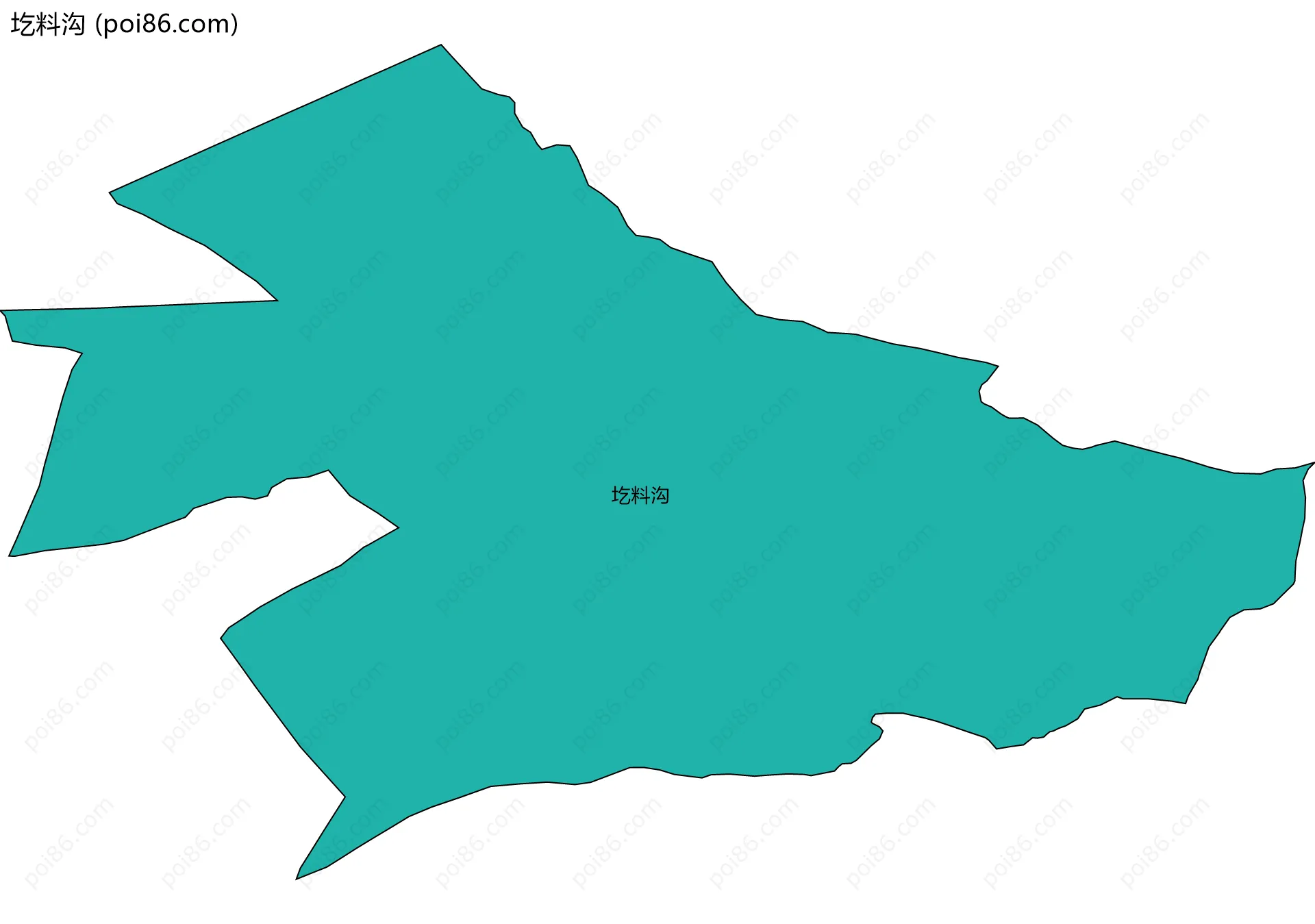 圪料沟边界地图