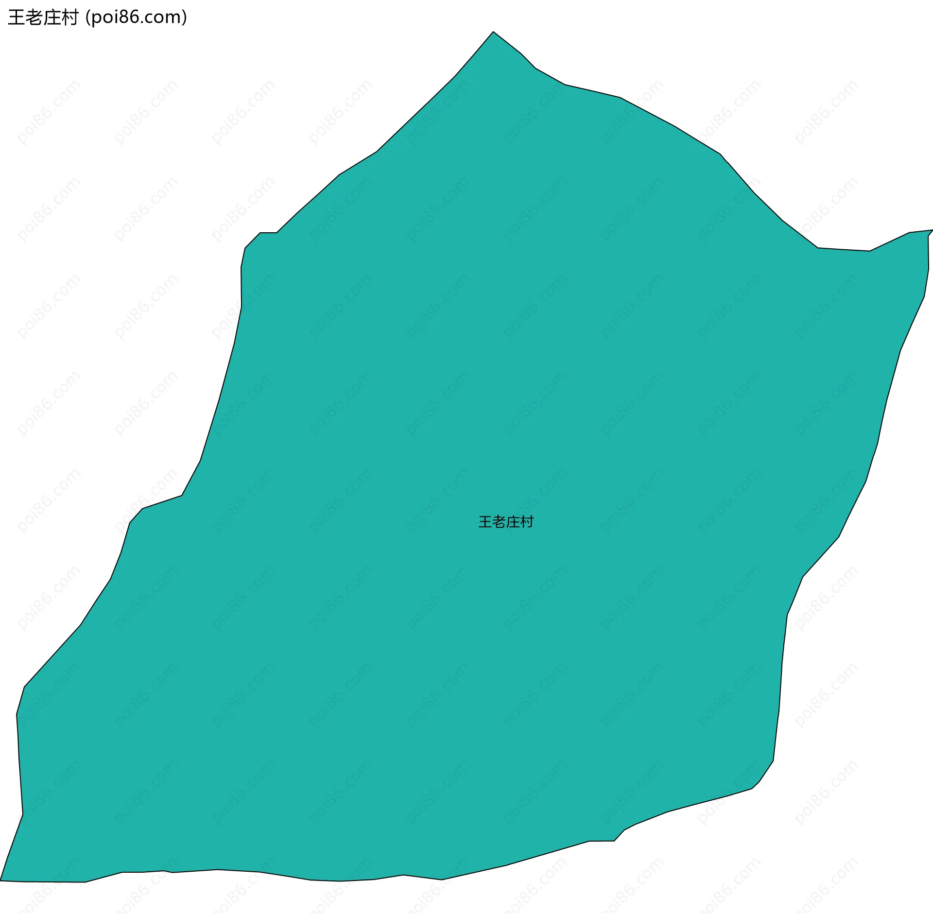王老庄村边界地图