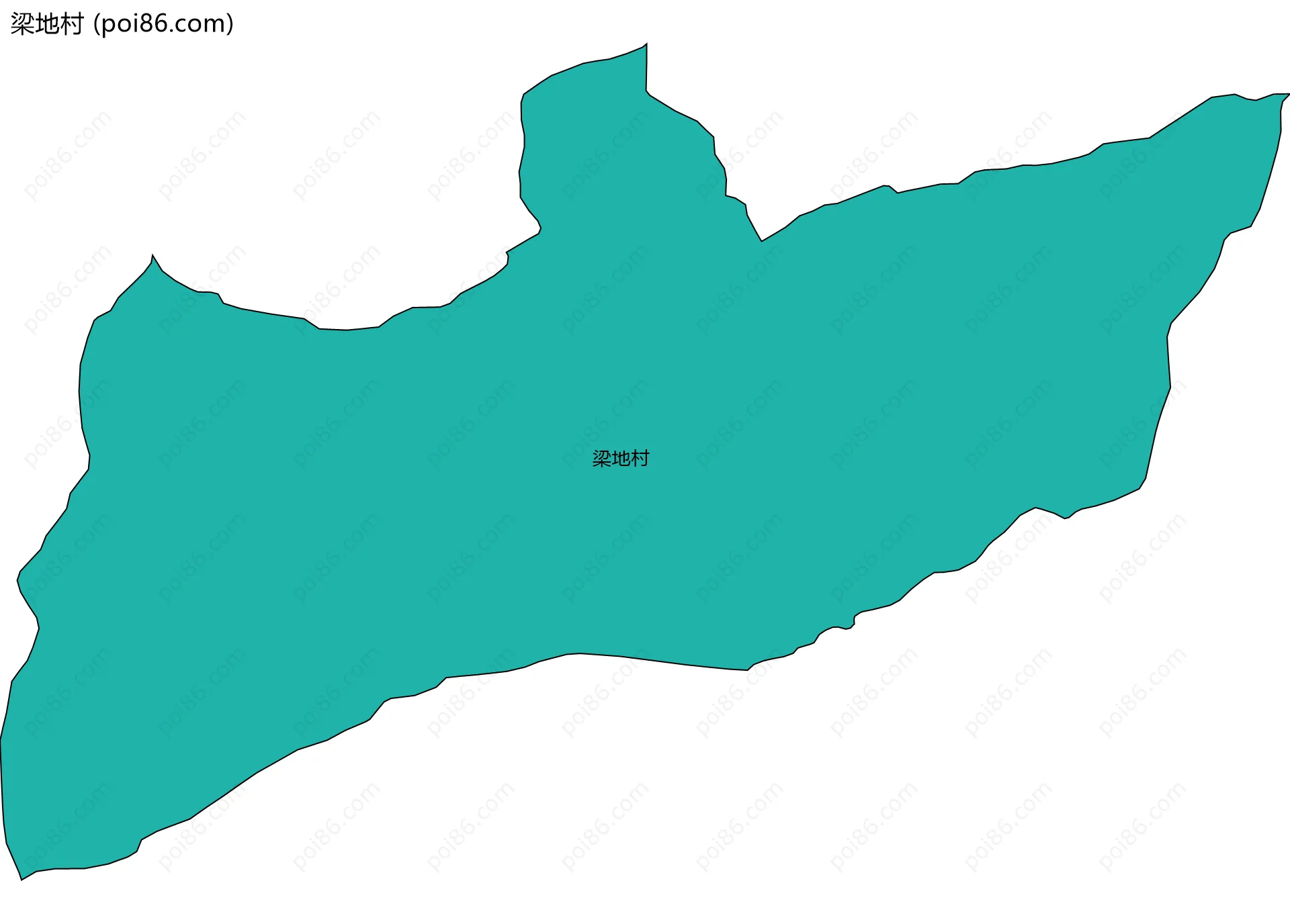 梁地村边界地图