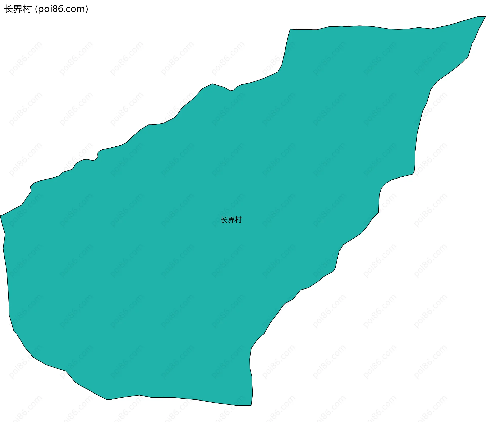 长界村边界地图