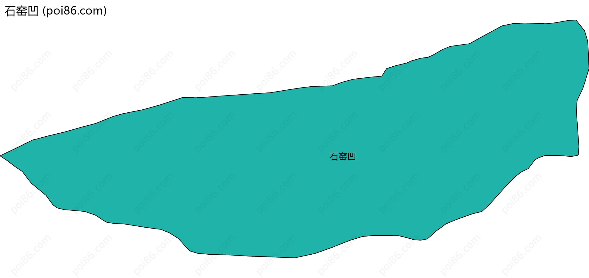 石窑凹边界地图