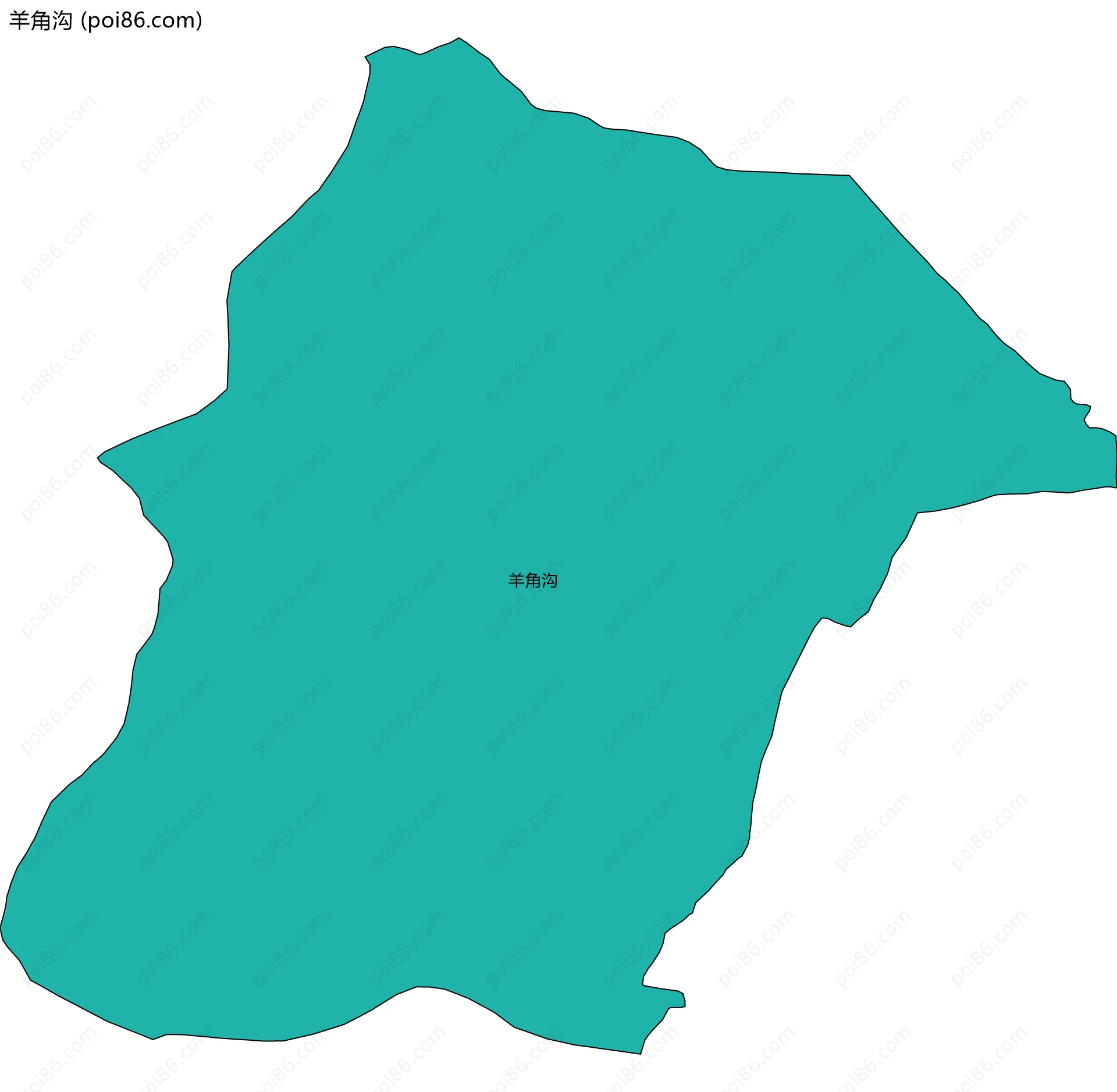 羊角沟边界地图