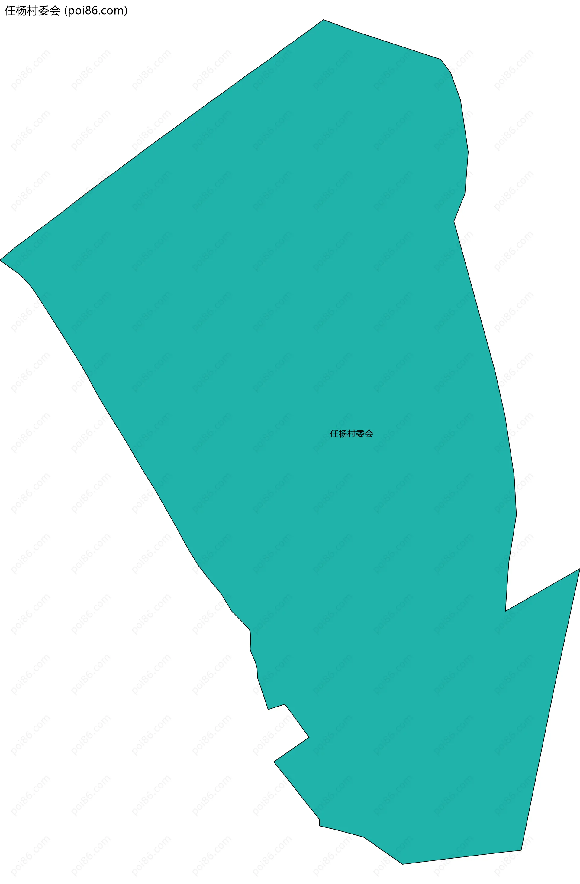 任杨村委会边界地图