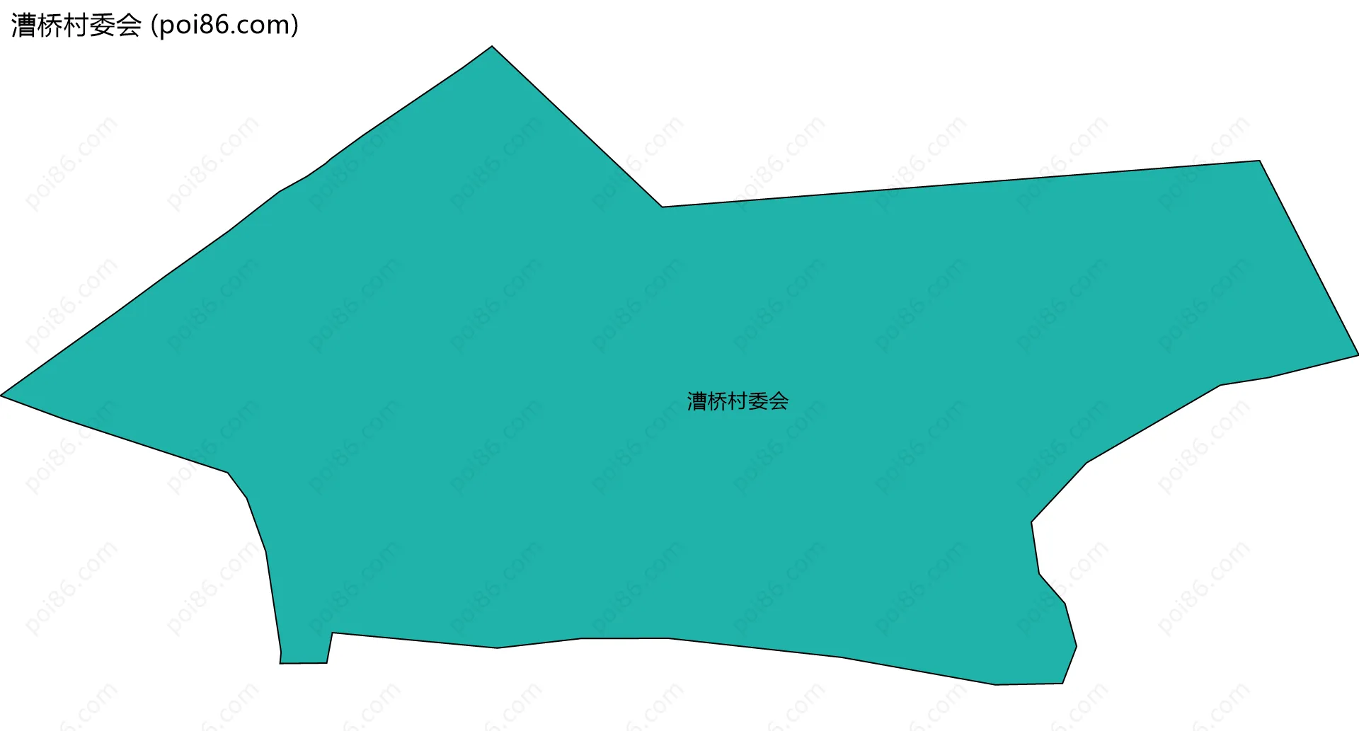 漕桥村委会边界地图